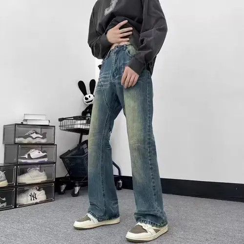 VIBE Vintage distressed washed corrugated bootcut jeans Size US 30 / EU 46 - 6 Thumbnail