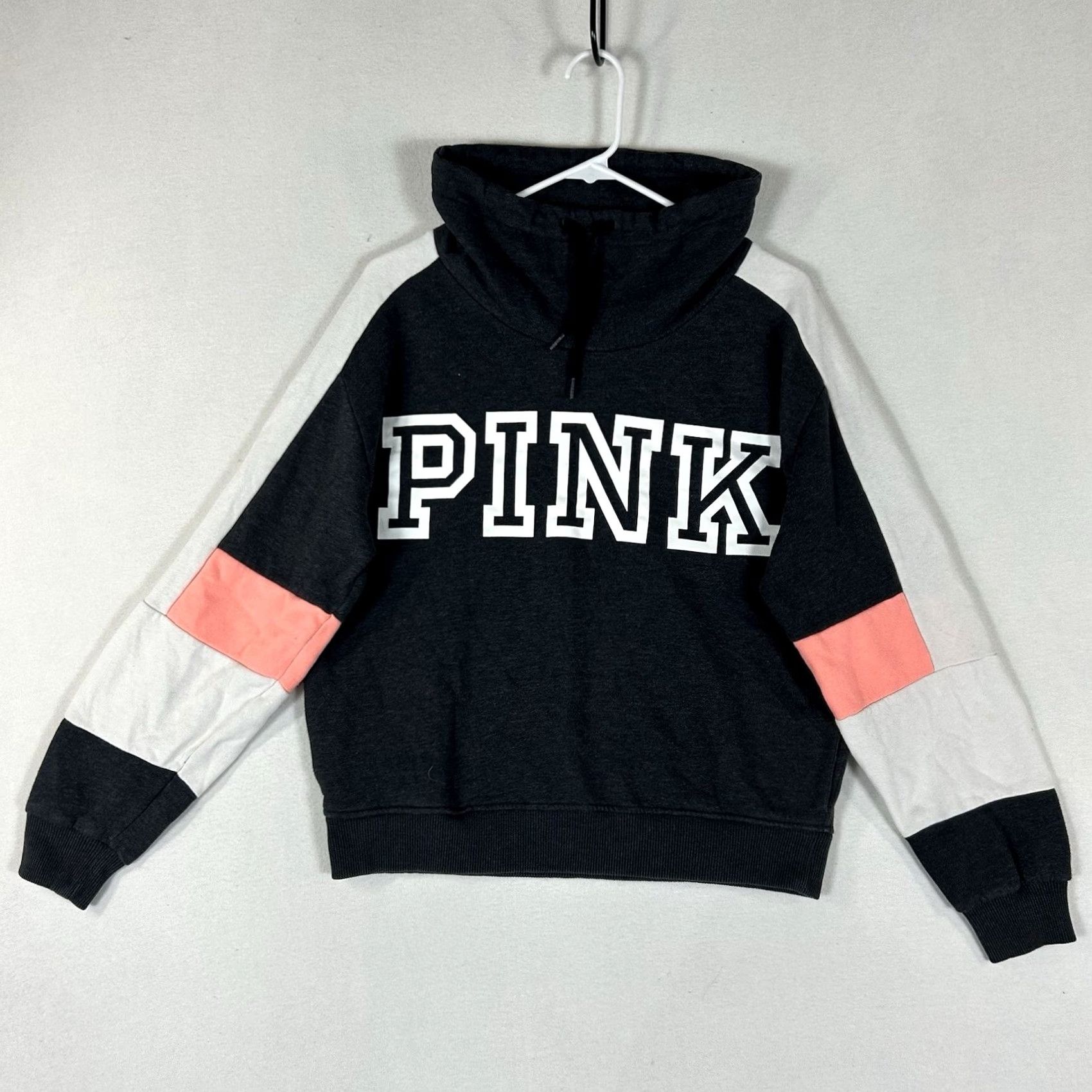 Pinko PINK Victoria's Secret Sweatshirt Cowl Neck Multicolor Logo Long Sleeve Pullover Womens M Size M / US 6-8 / IT 42-44 - 2 Thumbnail