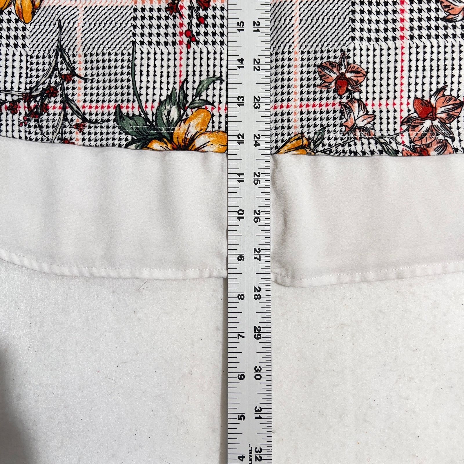 Other Faith and Joy by Monteau Top Woman’s 1X Floral Check Stretch Size XL / US 12-14 / IT 48-50 - 8 Thumbnail