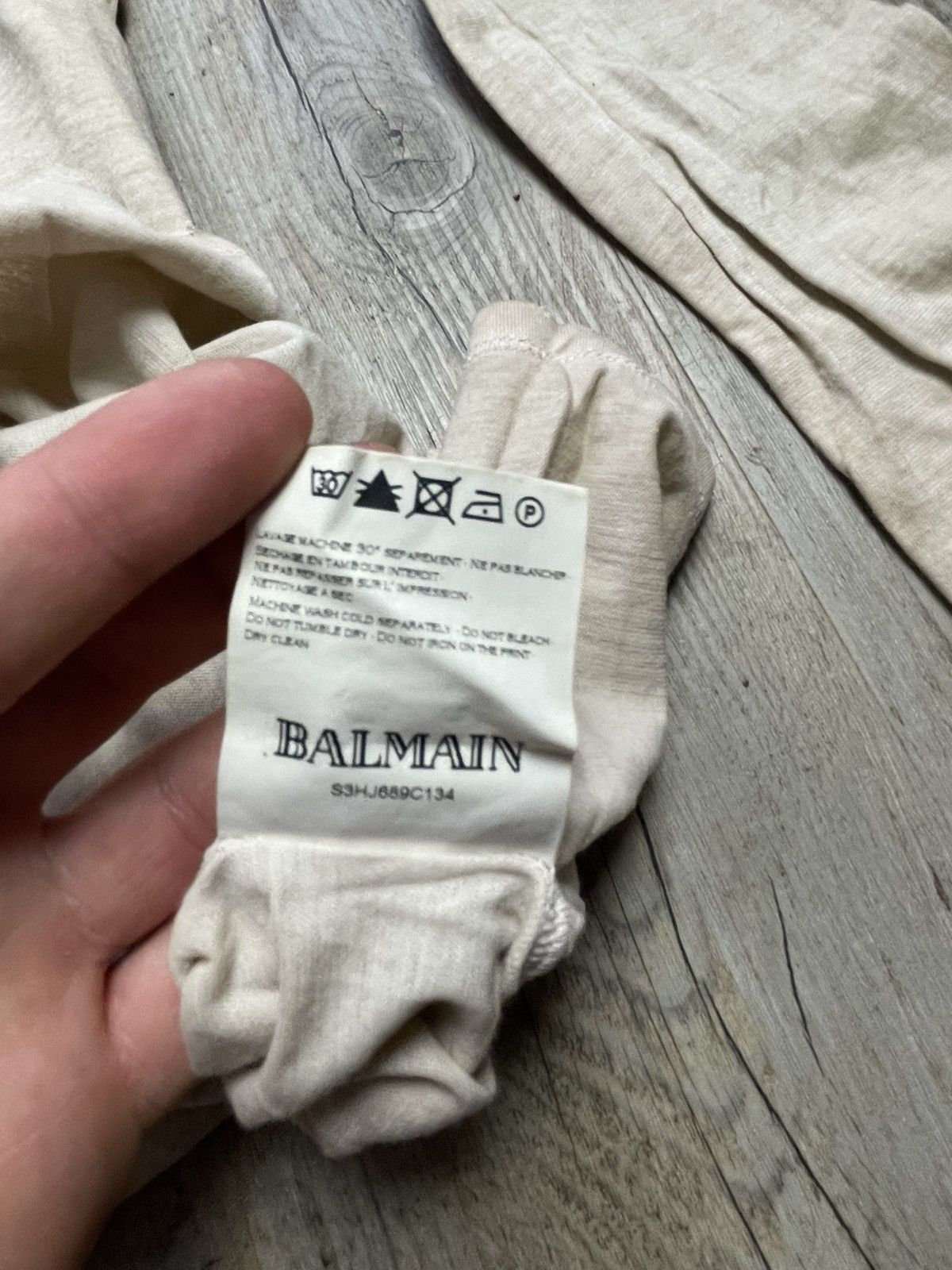 Balmain Balmain Decarnin distressed longsleeve Size US S / EU 44-46 / 1 - 8 Thumbnail