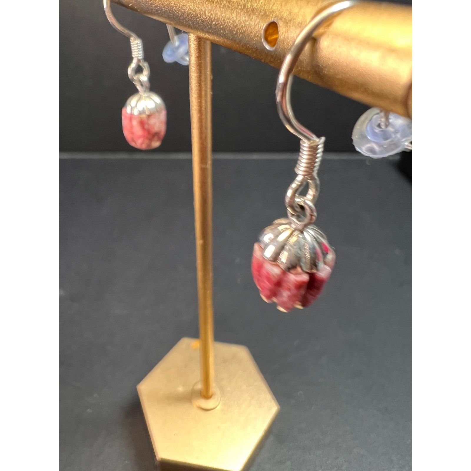 Other NEW Norwegian thulite sterling silver earrings Size ONE SIZE - 9 Thumbnail