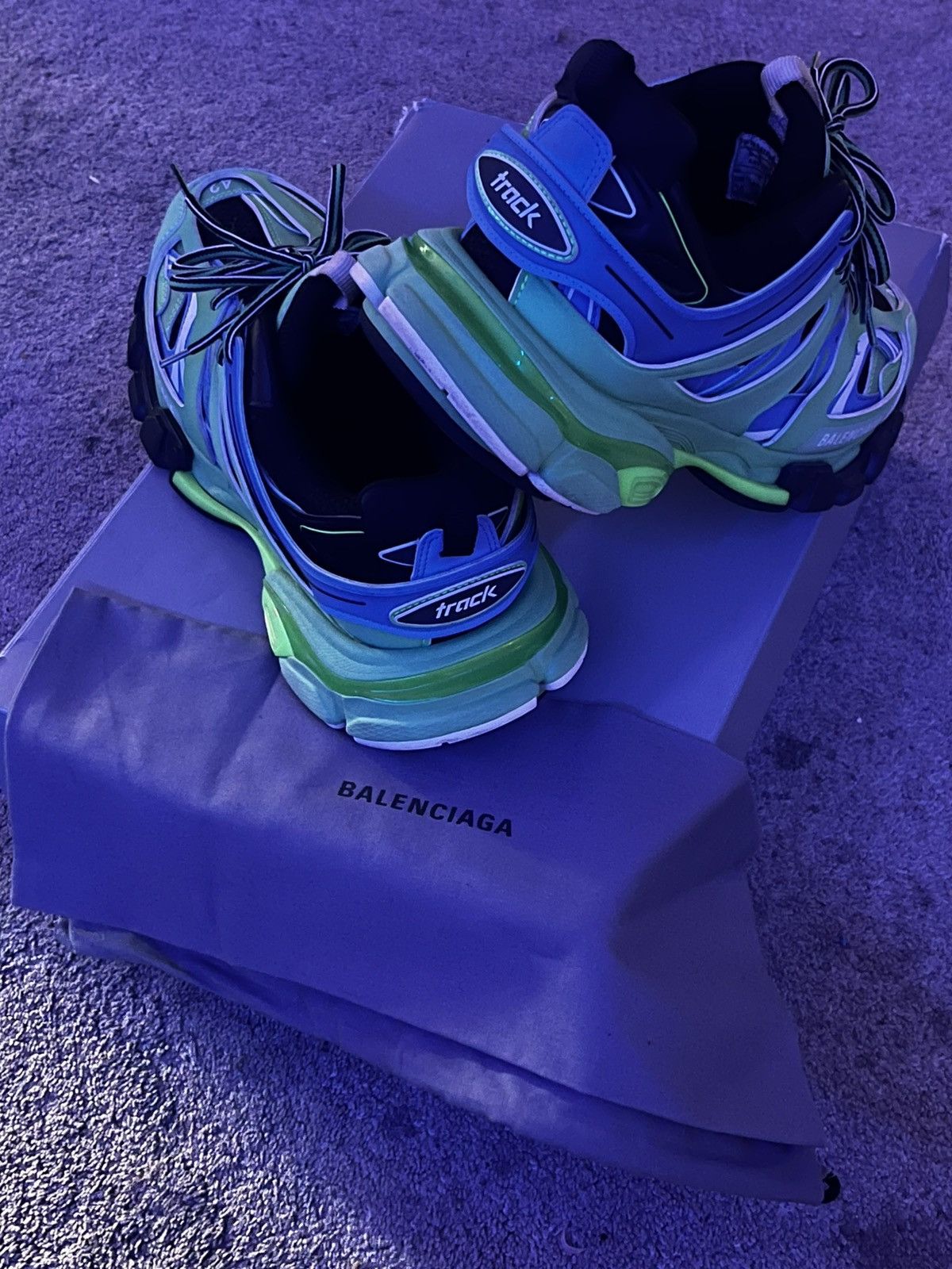 Balenciaga Balenciaga Track: green & blue Size US 9 / EU 42 - 3 Thumbnail