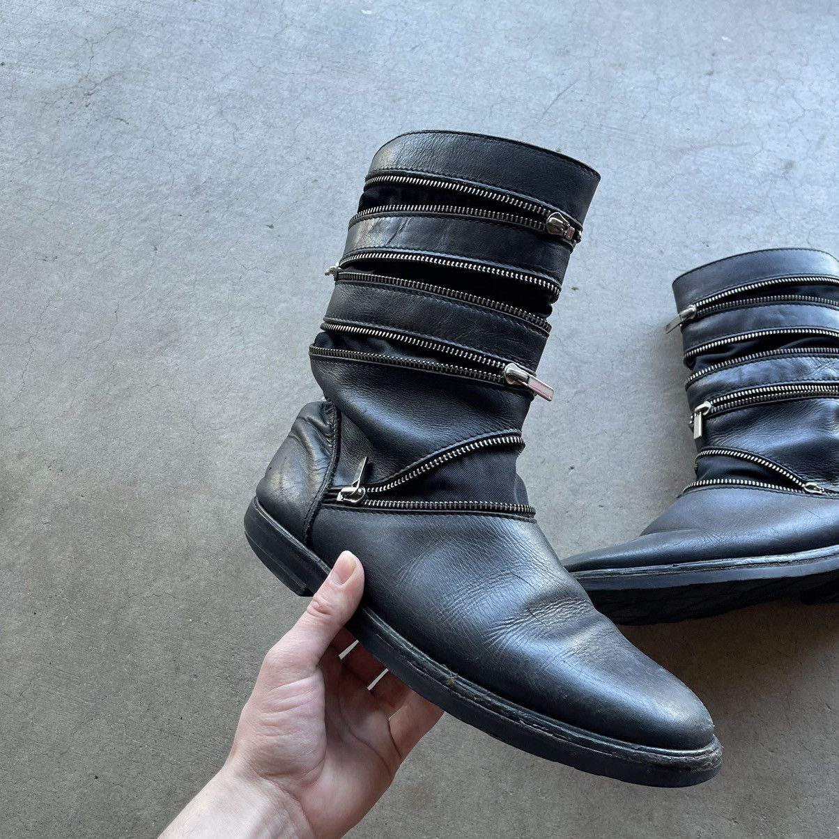 Raf Simons Raf Simons SS06 Accordion Zipper Boots Size US 9.5 / EU 42-43 - 3 Thumbnail