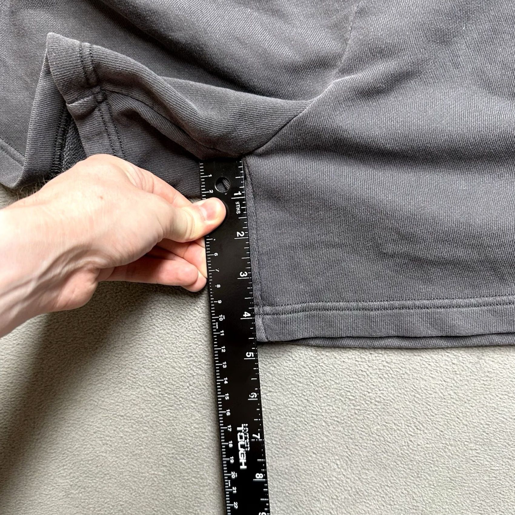 Vintage Aerie Sweat Shorts Womens XS Dark Gray Terry Pocket Lounge Stretch EUC Size 26" / US 2 / IT 38 - 7 Thumbnail