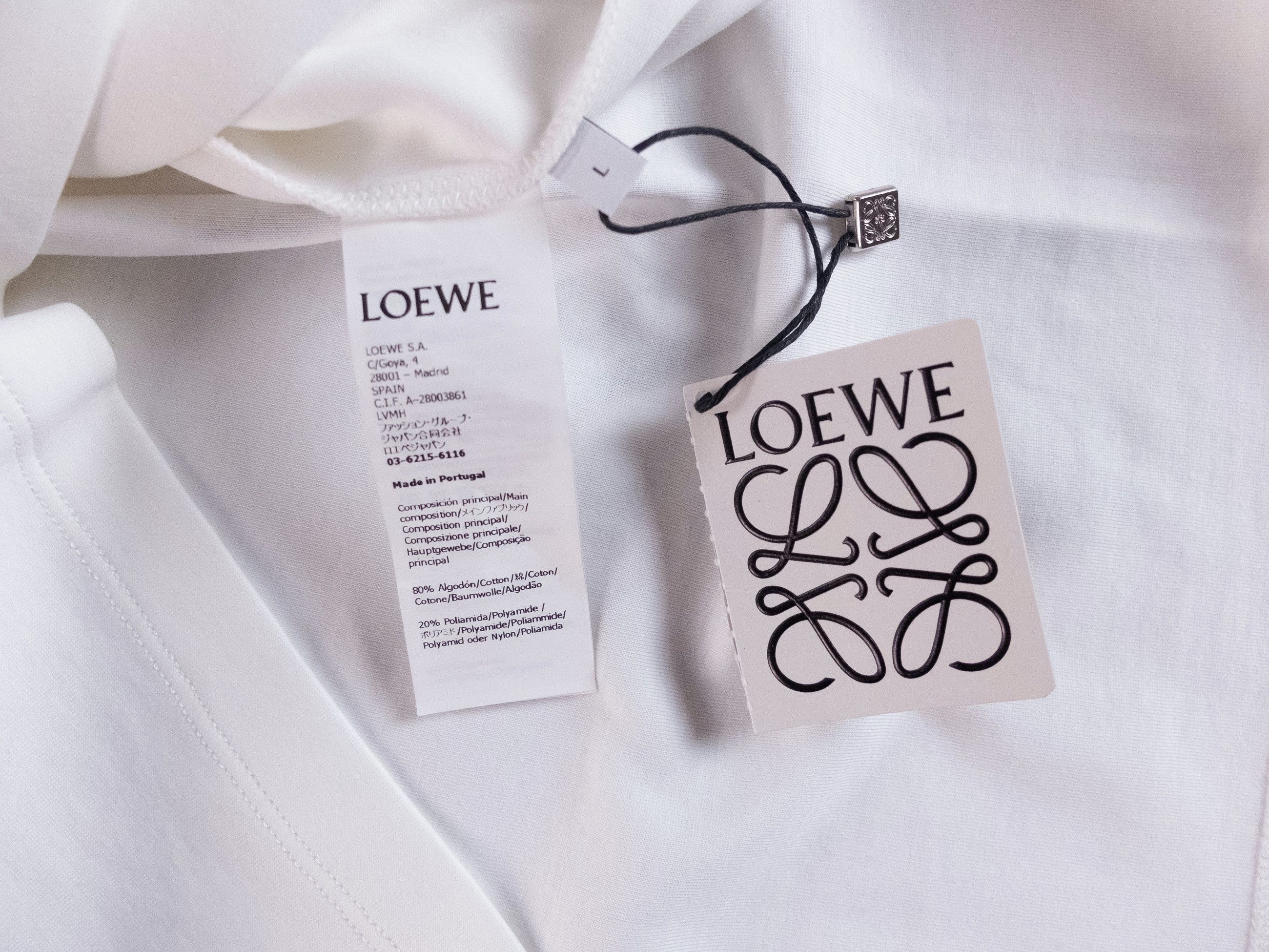 Loewe LOEWE white oversized Radish Vegetable print t-shirt Large Size L / US 10 / IT 46 - 8 Thumbnail