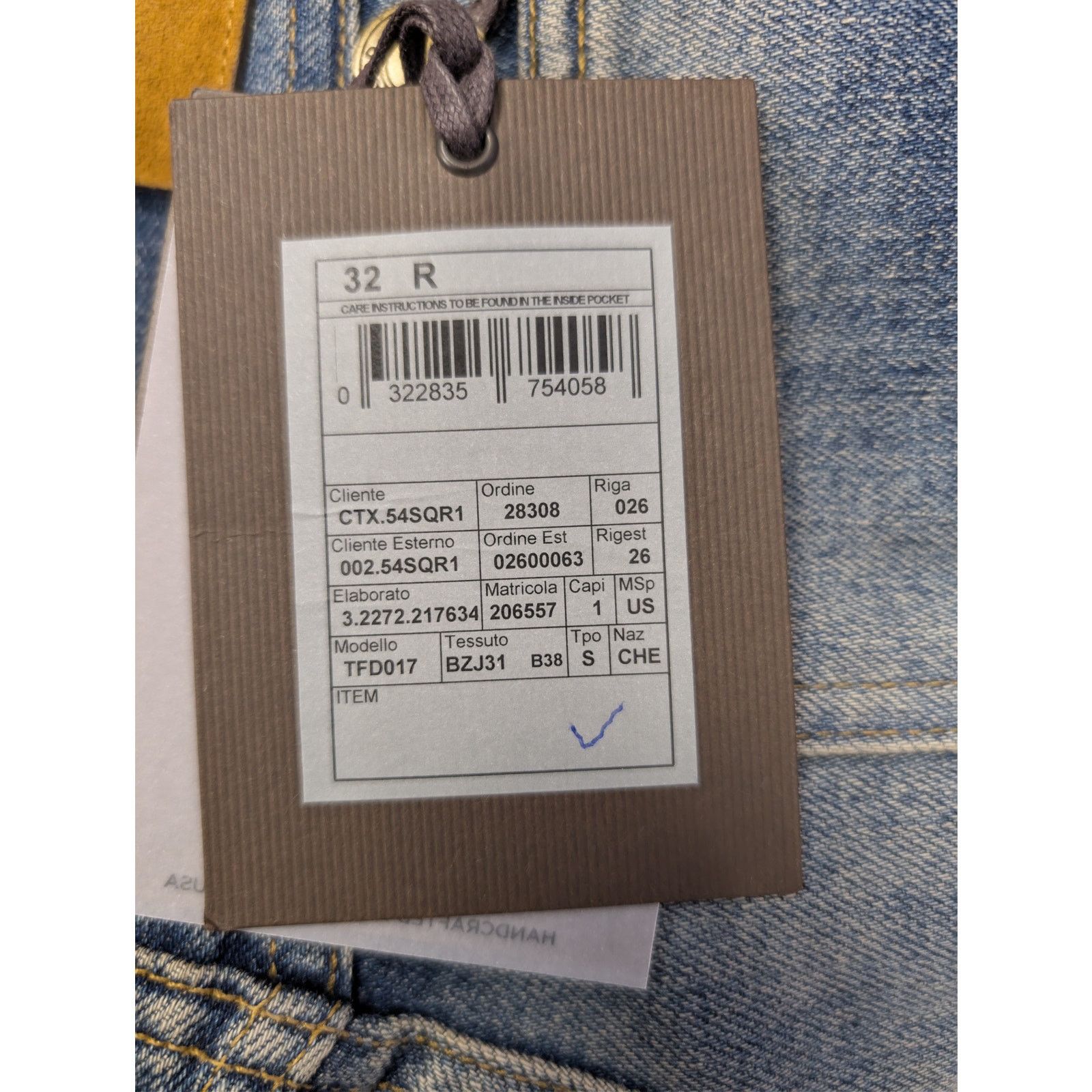 Tom Ford o1rshd1 Tapered Fit Denim Jeans in Indigo Blue Size US 32 / EU 48 - 22 Thumbnail