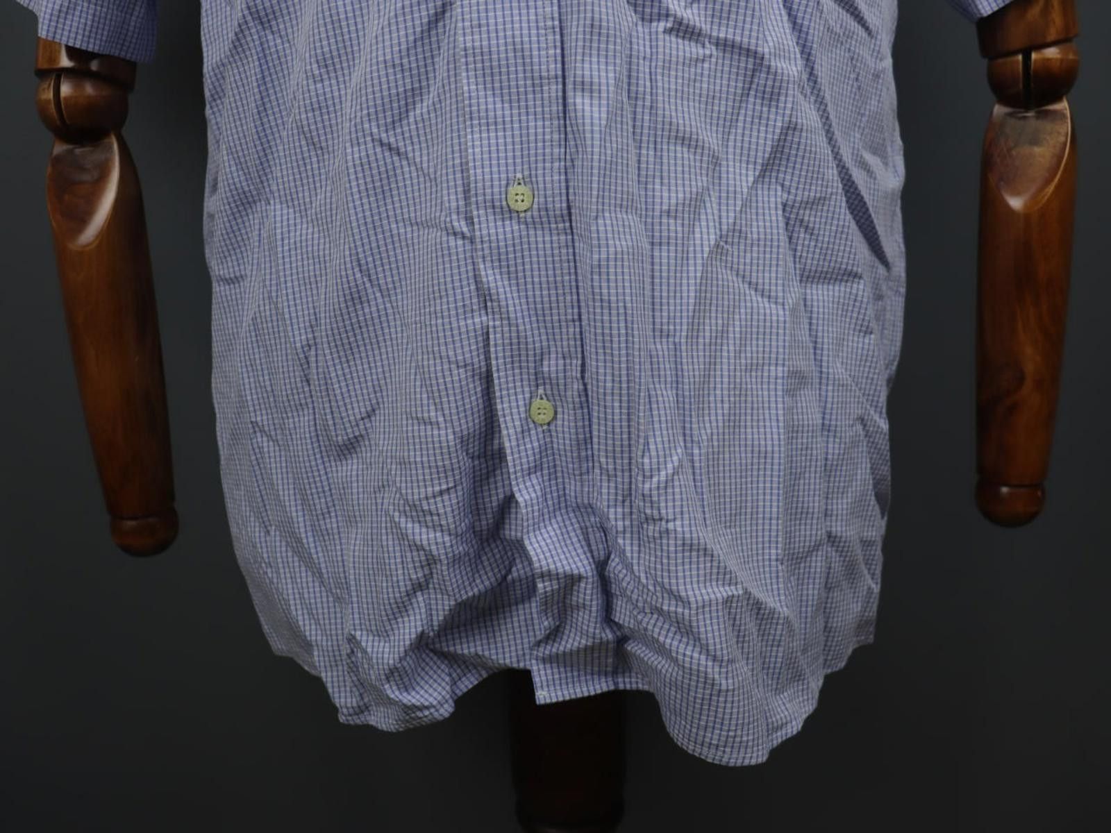 Lacoste Lacoste Blue Plaid 100% Cotton Collared Shirt Size 39 Size US M / EU 48-50 / 2 - 3 Thumbnail