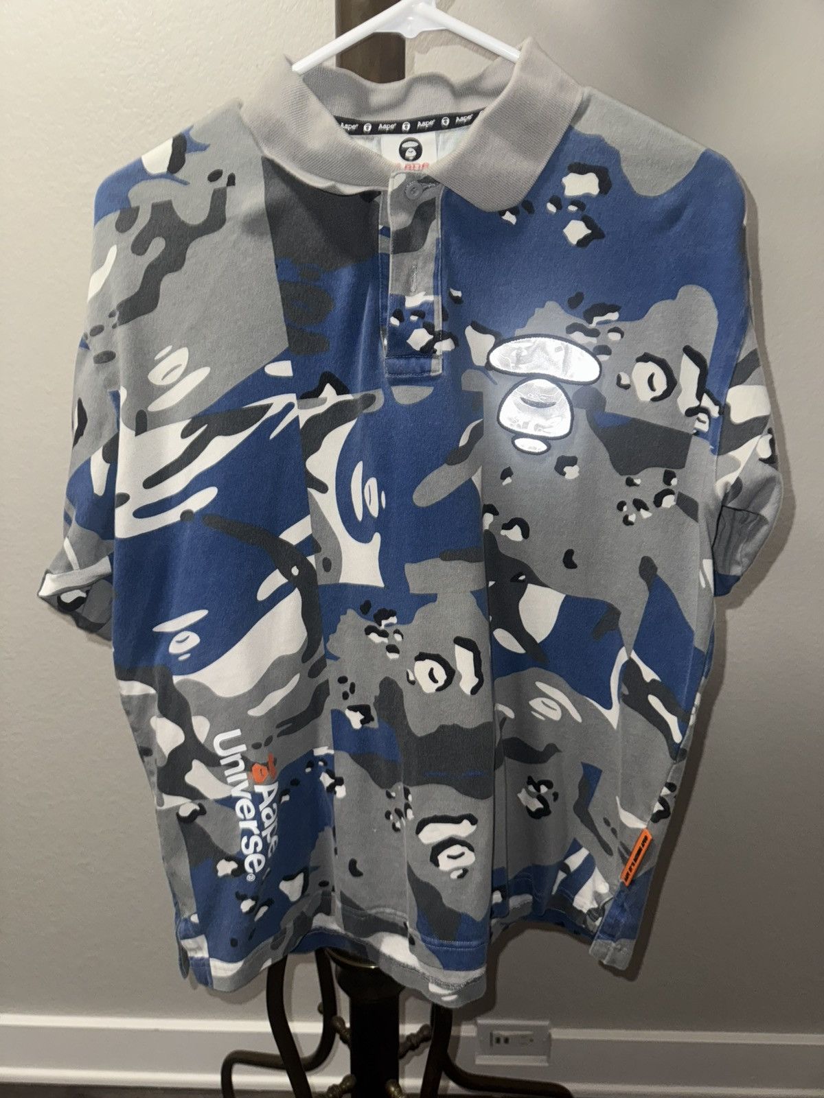 Aape Aape Blue Camo Polo Size US M / EU 48-50 / 2 - 1 Thumbnail