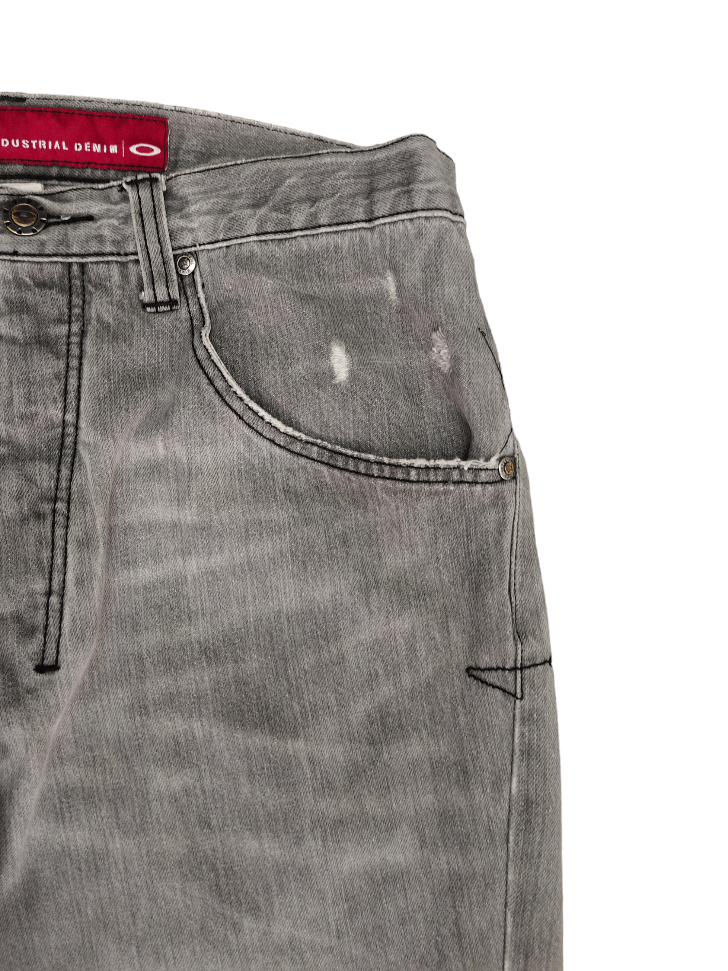 Oakley Vintage Oakley Black Faded Distressed Denim Jeans Ed hardy Size US 32 / EU 48 - 12 Thumbnail