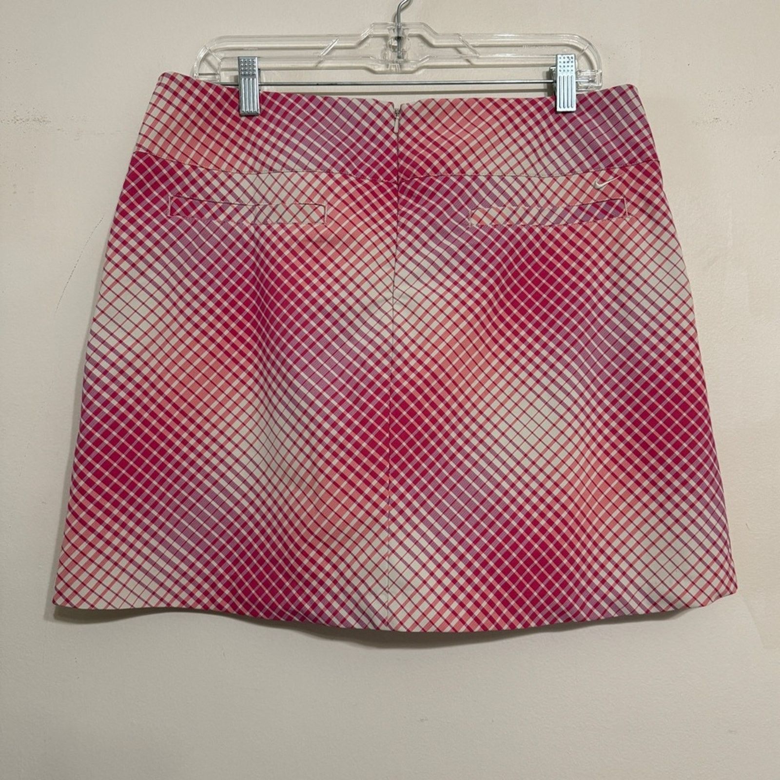 Nike Nike Golf Dri Fit Plaid Tennis Skort Pink Size 12 Size 34" / US 12 / IT 48 - 2 Thumbnail