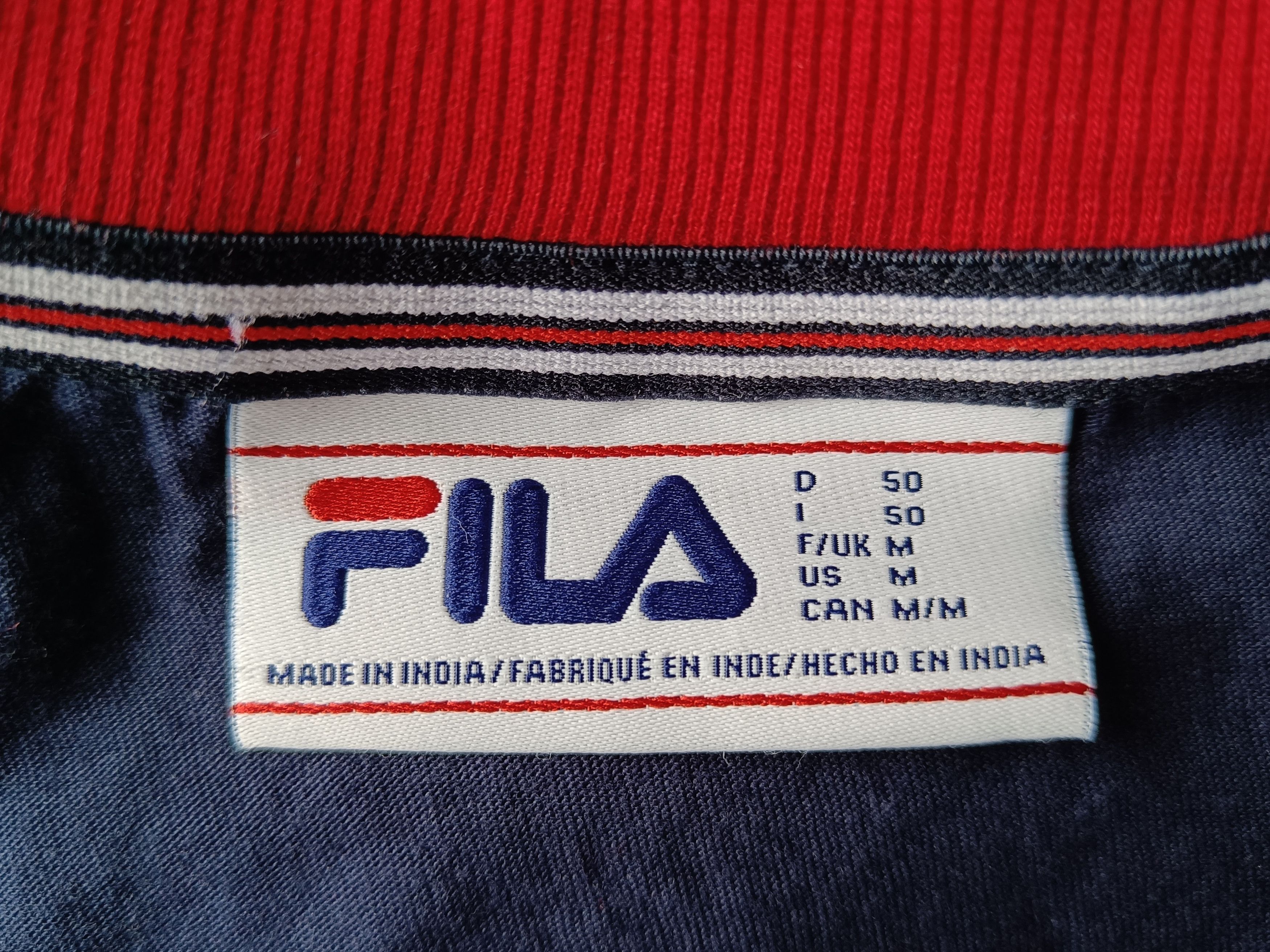 Fila Fila Men's T-Shirt - Navy Blue with Red Accents Size US M / EU 48-50 / 2 - 2 Thumbnail