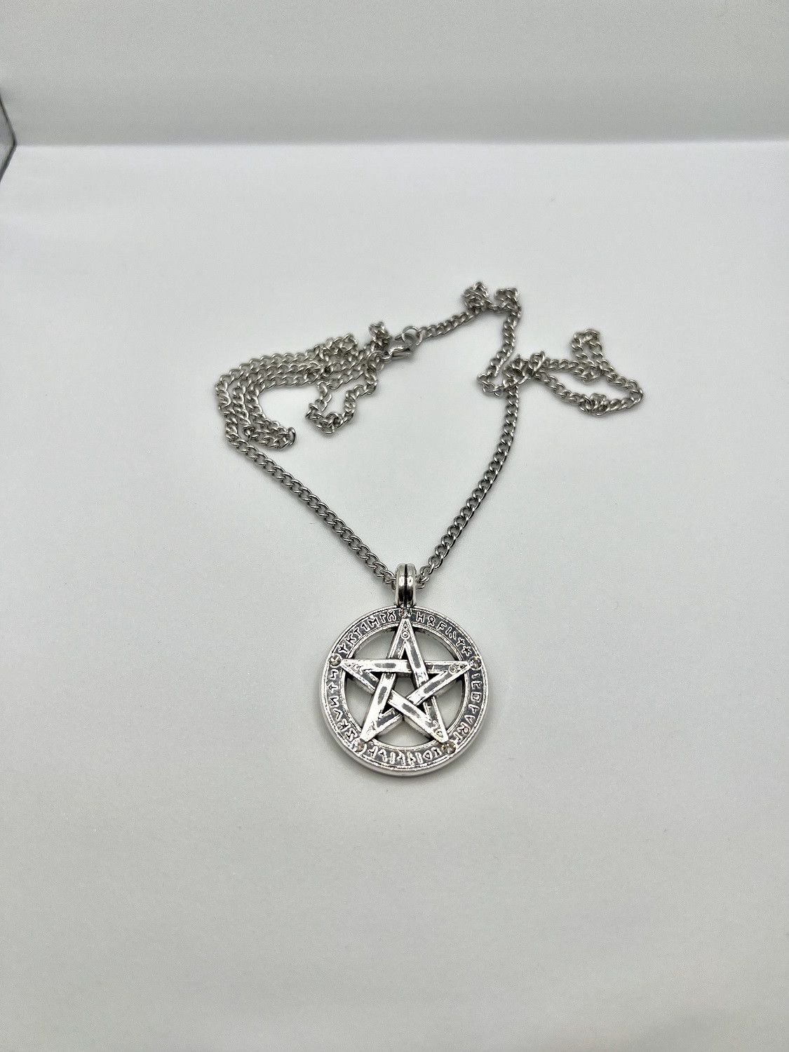 Jewelry Viking Star Silver Chain Necklace with Czs Size ONE SIZE - 4 Thumbnail