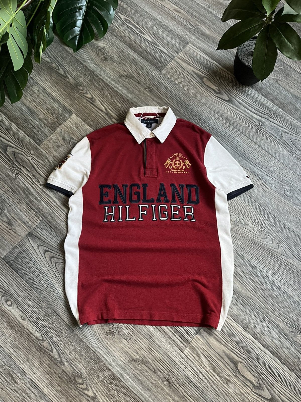 TOMMY HILFIGER ENGLAND Y2K CHIEF KEEF STYLE POLO SHIRT Tops