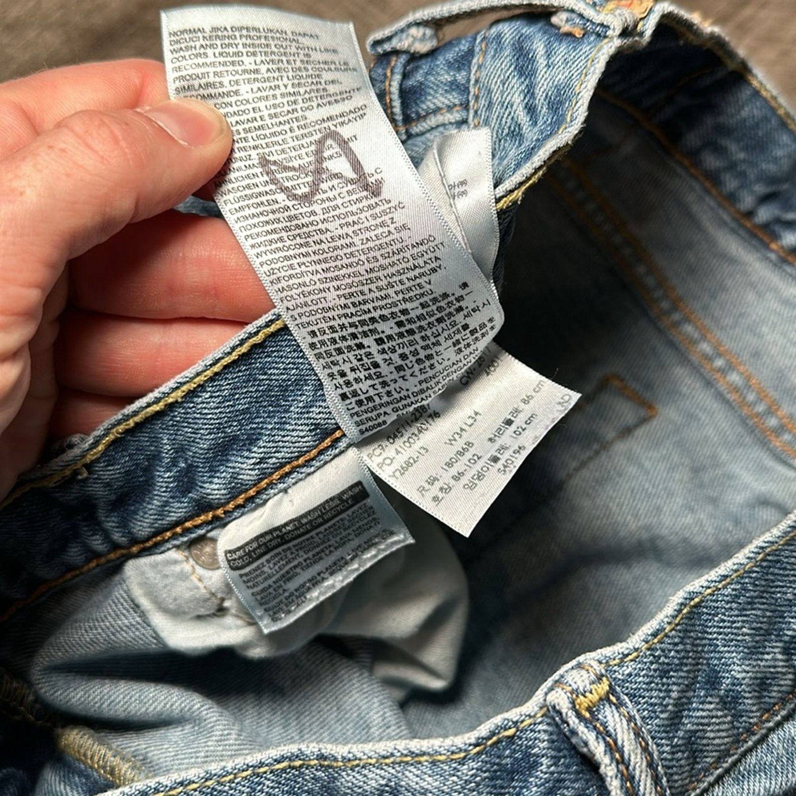 Levi's Levi’s 511 Distressed Slim Fit Jeans - 34x34 Size US 34 / EU 50 - 9 Thumbnail