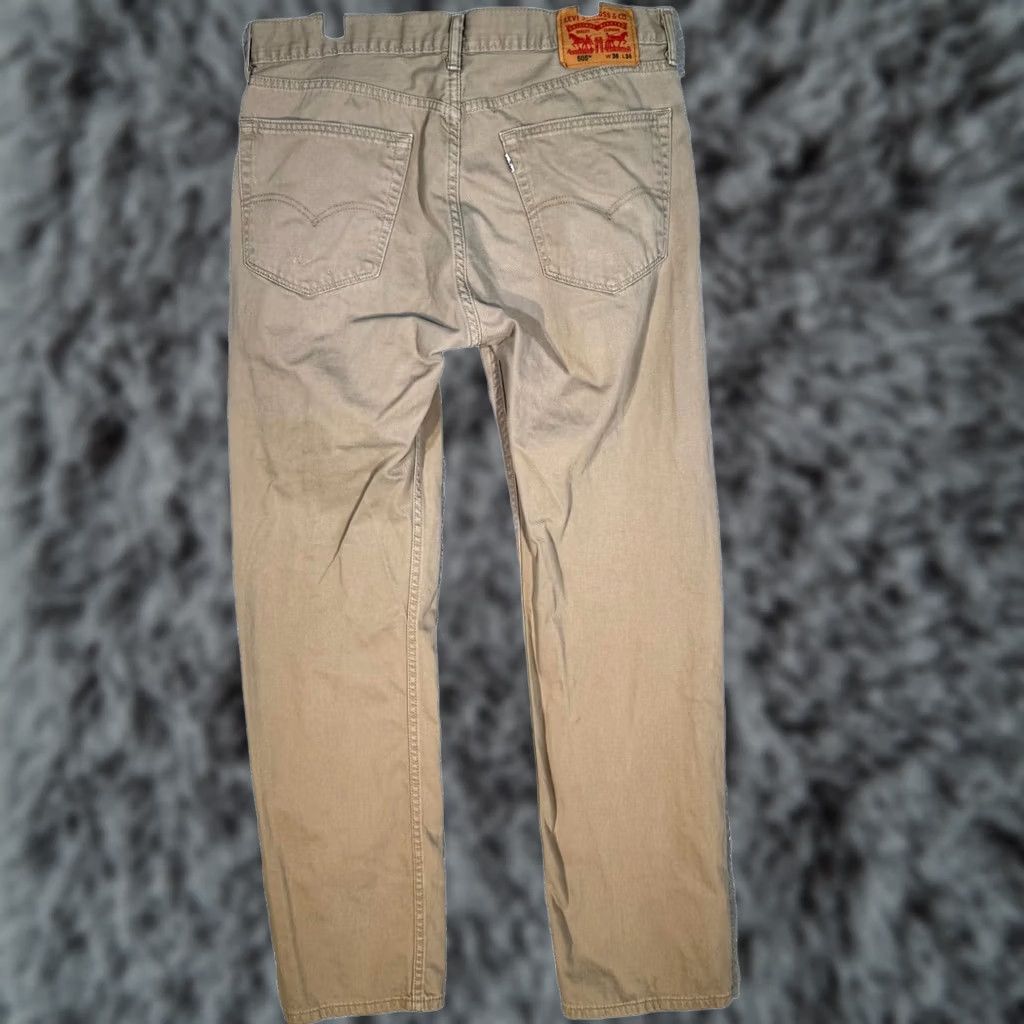 Levi's Levi's 505 Jeans Regular Fit / Straight Beiges Khaki Denim Mens 36x34 Casual Size US 36 / EU 52 - 1 Thumbnail