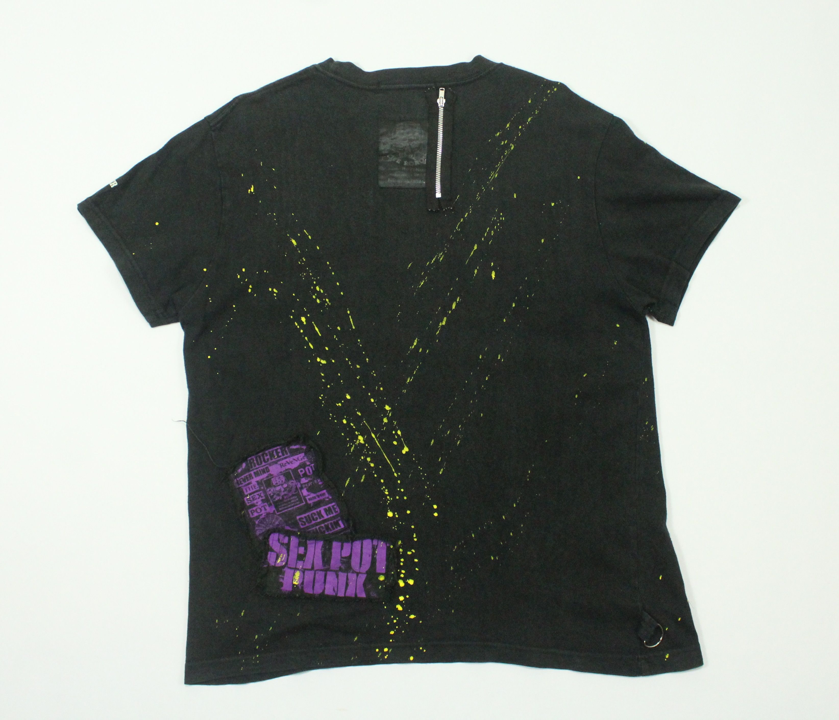 If Six Was Nine × Le Grande Bleu (L.G.B.) × Tornado Mart SEX POT REVENGE T Shirt Punk Style Patches Zipper Size US M / EU 48-50 / 2 - 15 Thumbnail