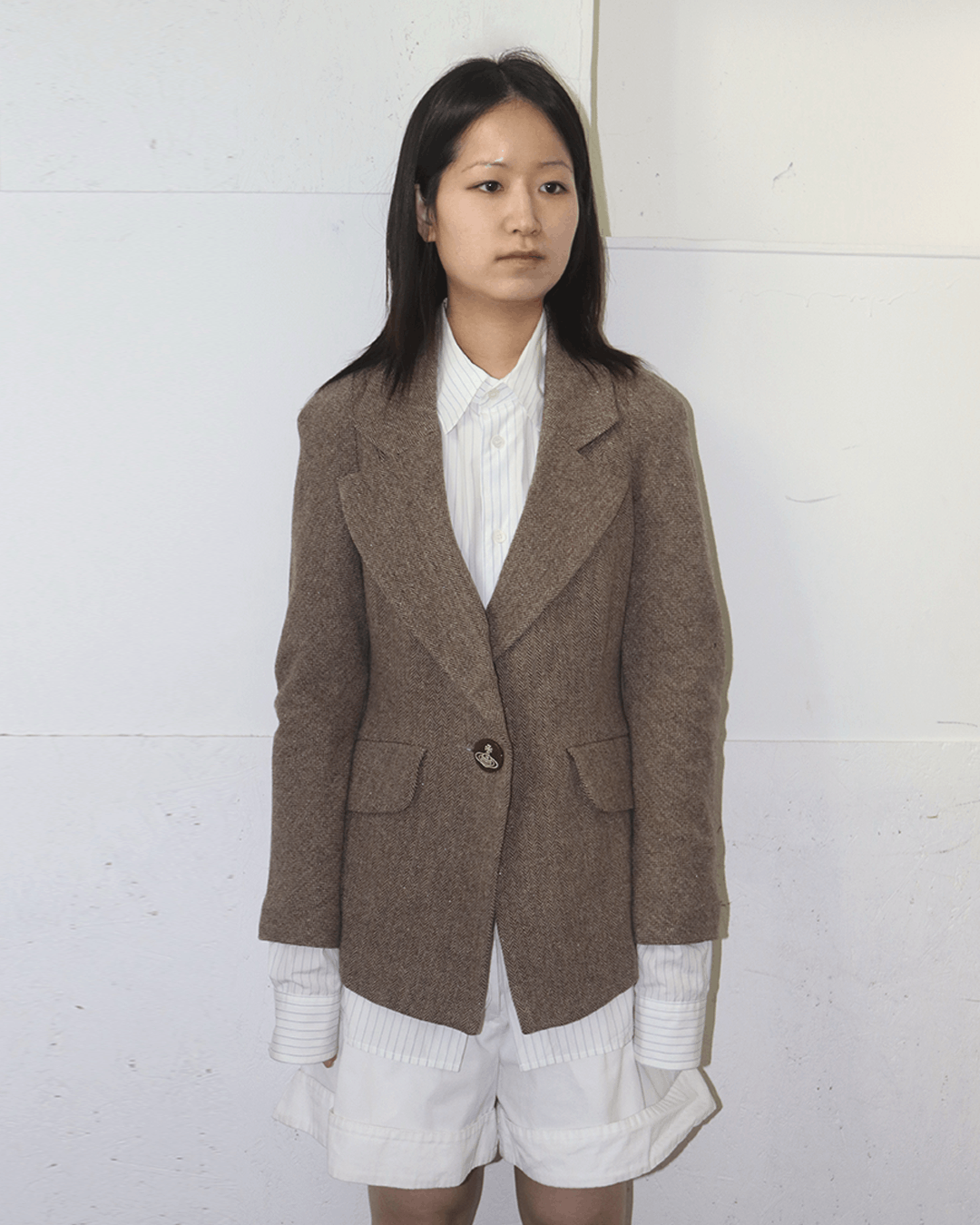 Vivienne Westwood Vivienne Westwood Red Label Herringbone Wool Blazer Size L / US 10 / IT 46 - 2 Thumbnail