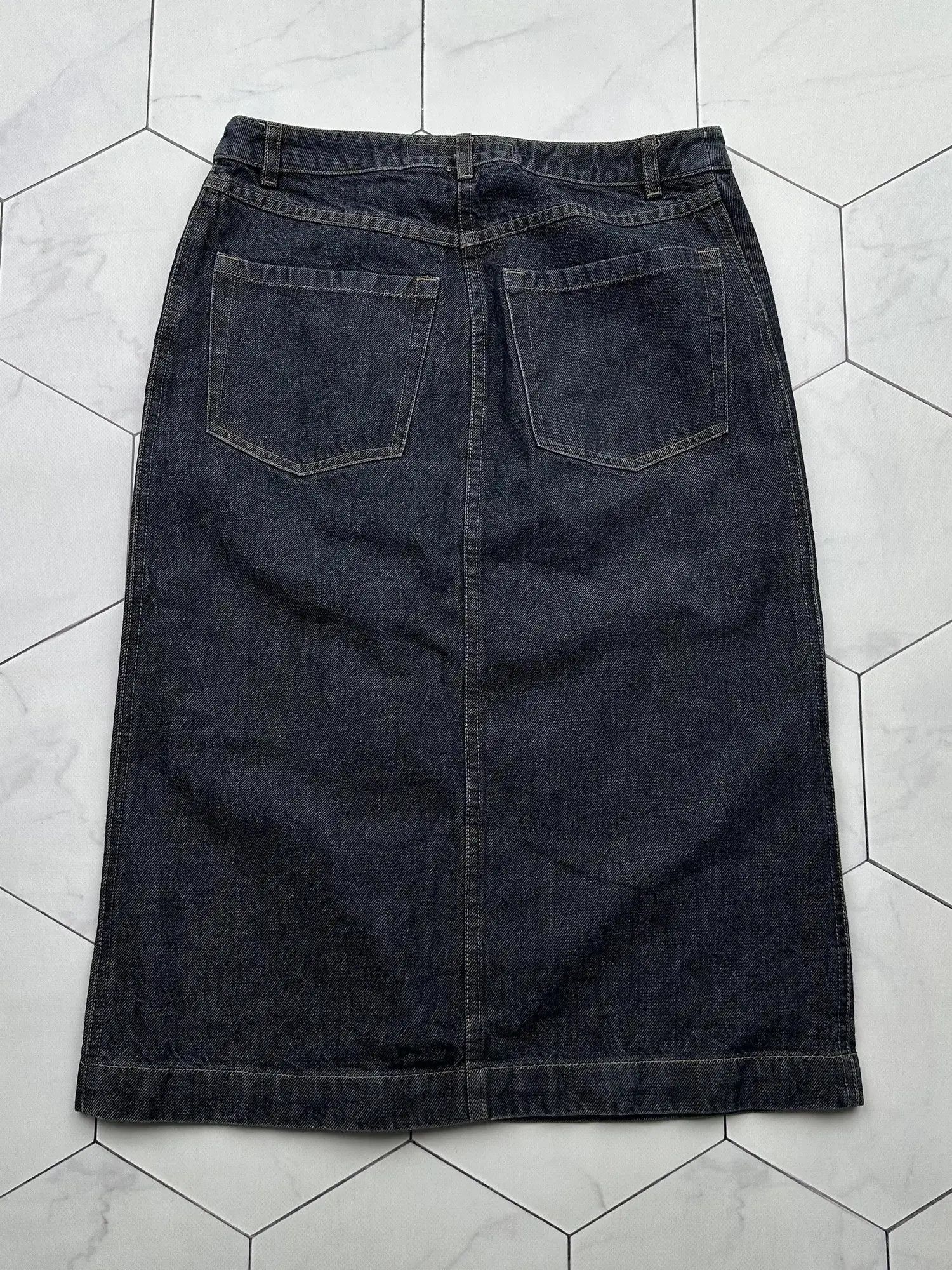 FCUK Fcuk Vintage Zipped Denim Skirt (B331)E2 Size 27" / US 4 / IT 40 - 5 Thumbnail