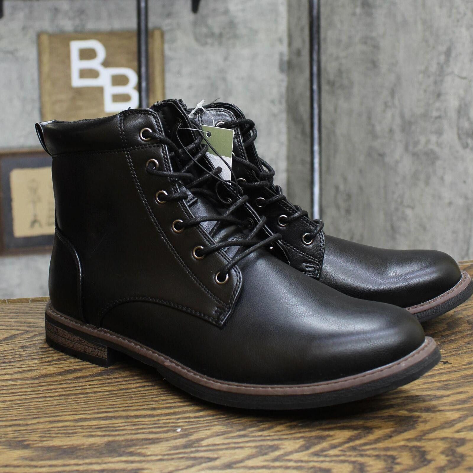 Designer NWT Goodfellow & Co Combat Boots 88097729 Black 11 11 M Size US 11 / EU 44 - 1 Thumbnail