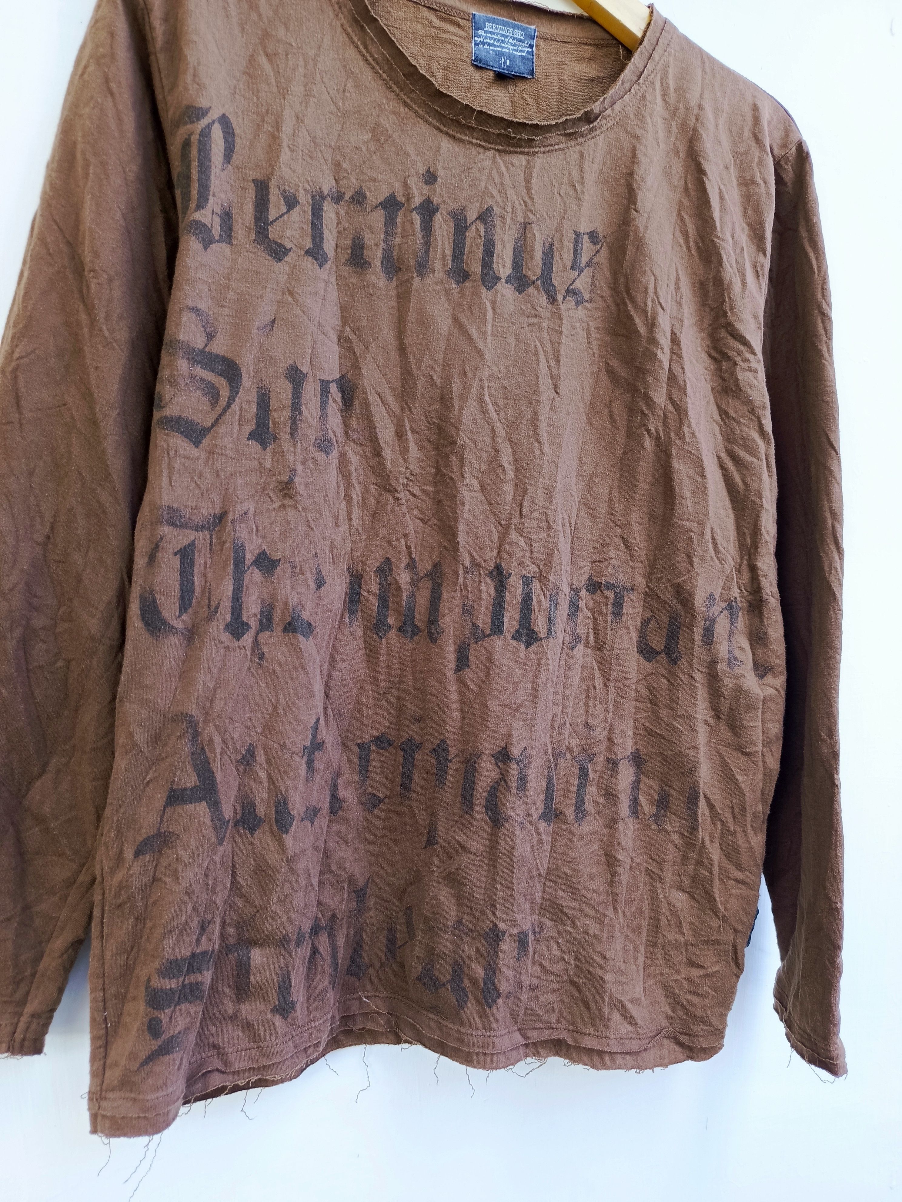 BERNINGS SHO Bernings Sho Archive Grunge Longsleeve Size US M / EU 48-50 / 2 - 3 Thumbnail