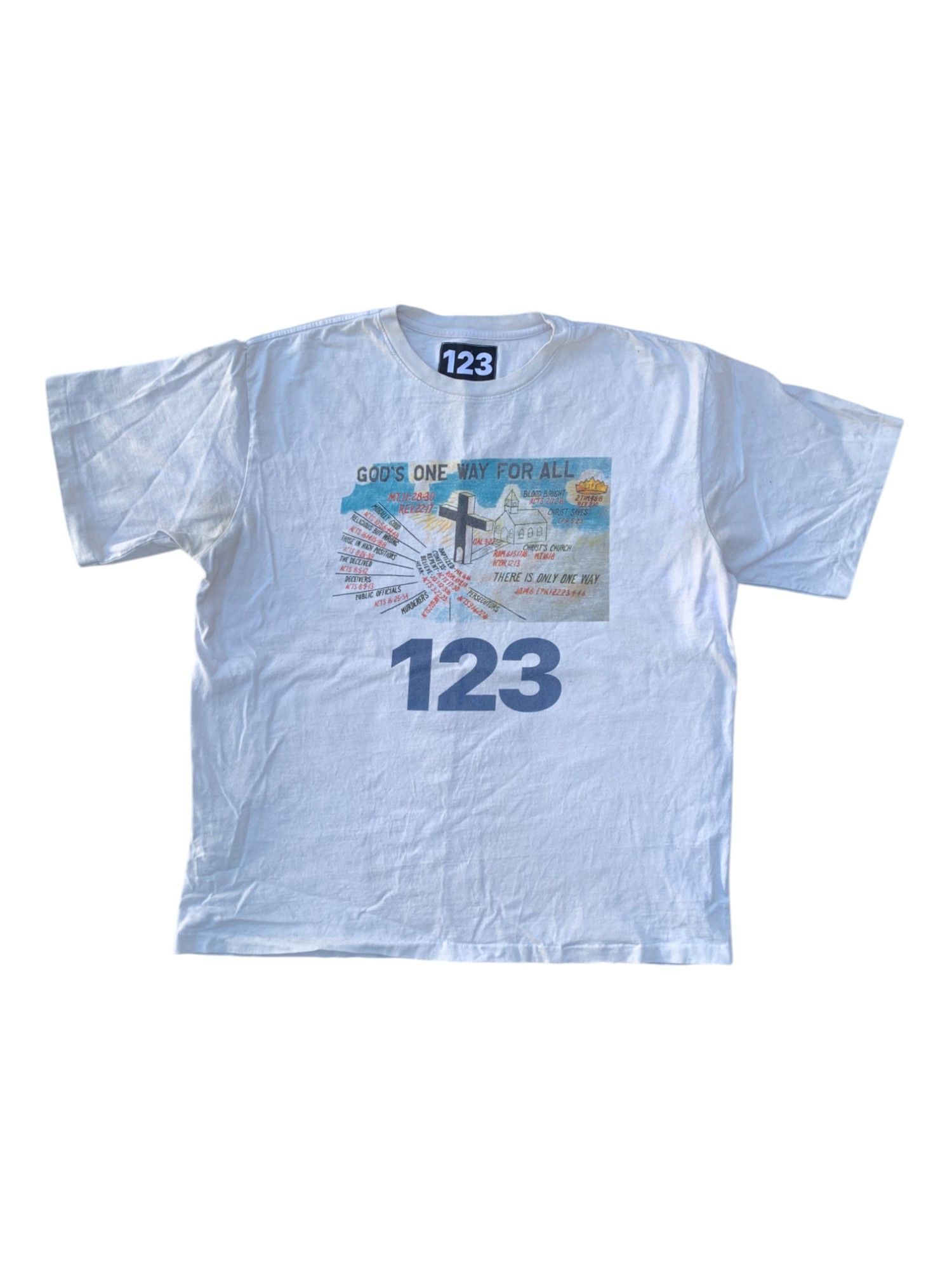 RRR-123 RRR 123 God's One Way For All T-Shirt Size US L / EU 52-54 / 3 - 2 Thumbnail
