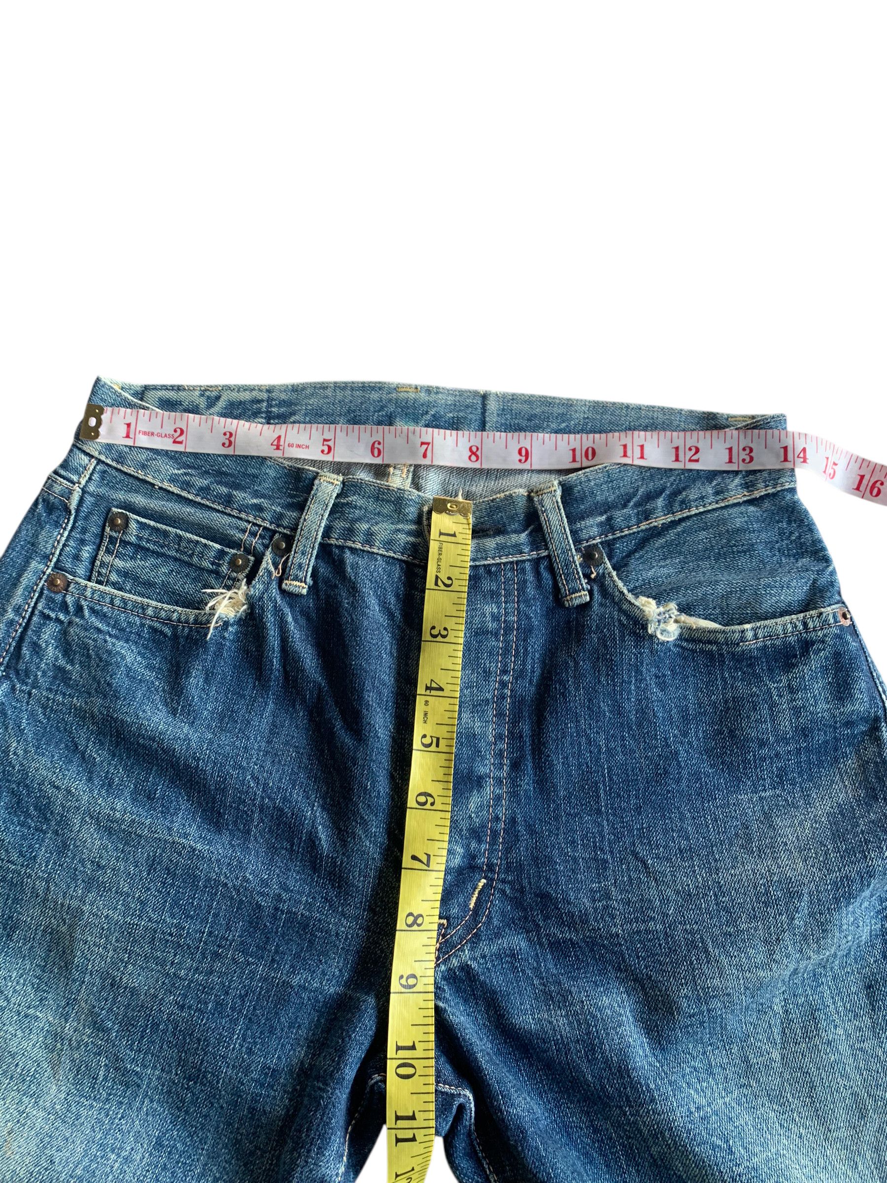 OMNIGOD VINTAGE OMNIGOD SELVEDGE RUSTY JAPANESE DISTRESSED DENIM Size US 29 - 24 Thumbnail