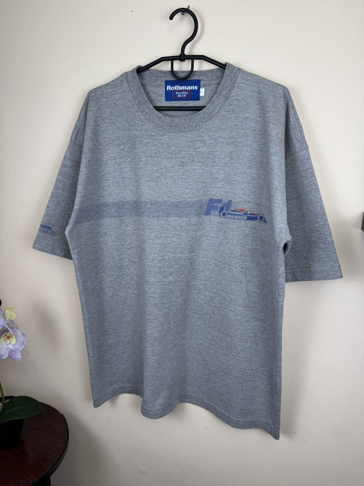 Other Vintage Rothmans Racing Blue T shirt Williams Renault L F1 Size US XL / EU 56 / 4 - 9 Thumbnail