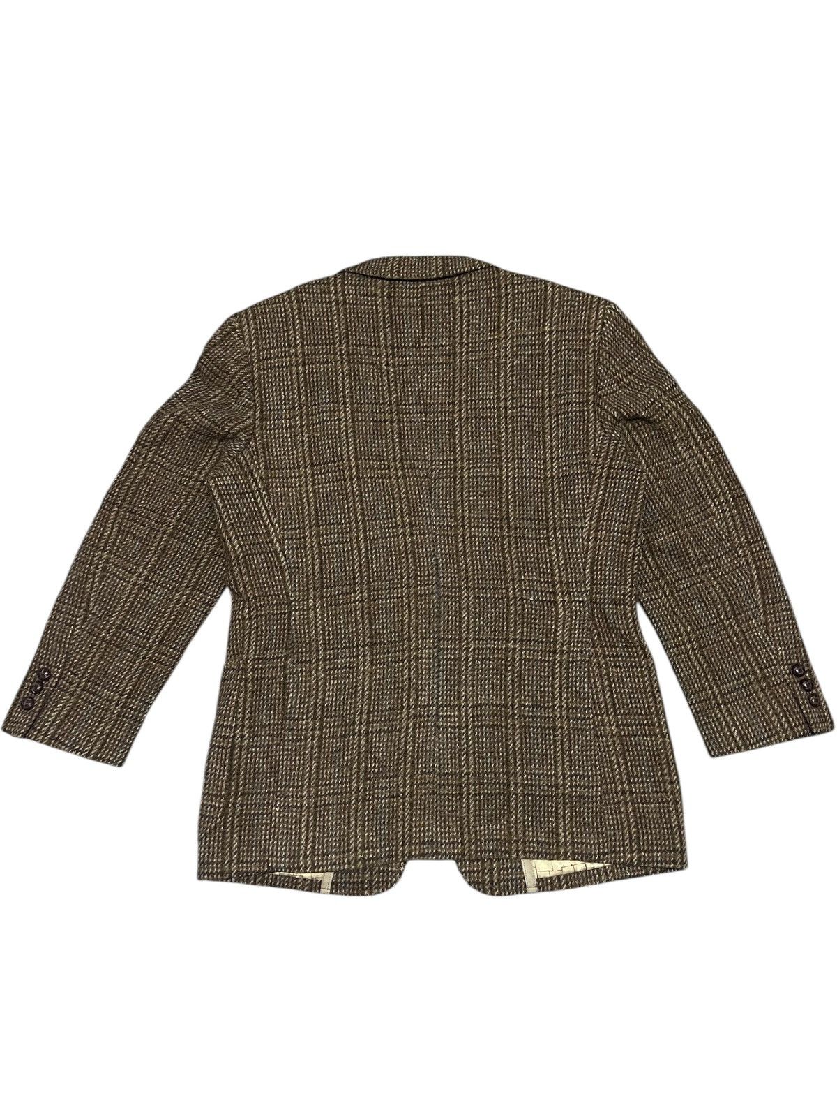 Designer HARRIS TWEED HAND WOVEN GROWN WOOL BLAZER Size US XL / EU 56 / 4 - 2 Thumbnail