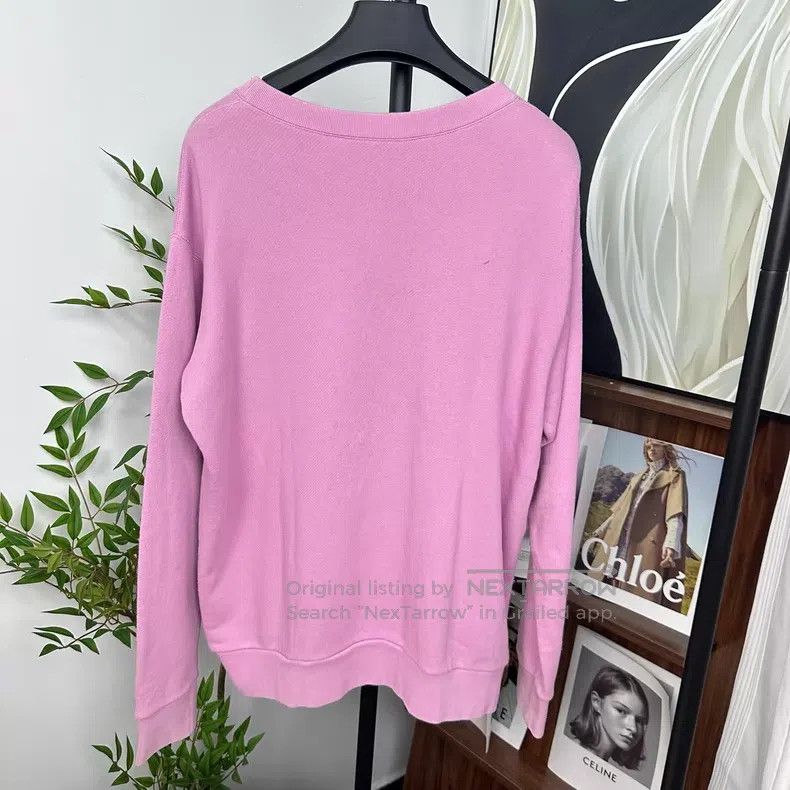 Gucci Gucci Pink pineapple big logo letter round-neck long-sleev Size M / US 6-8 / IT 42-44 - 2 Thumbnail