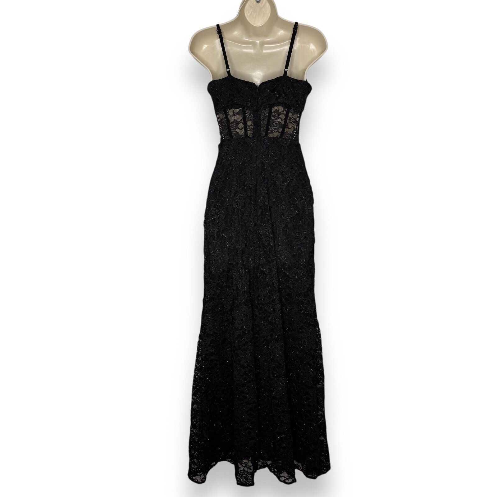 Other Morgan & Co Junior Lace Corset Black Prom Gown Dress Sz 3 Size S / US 4 / IT 40 - 4 Thumbnail
