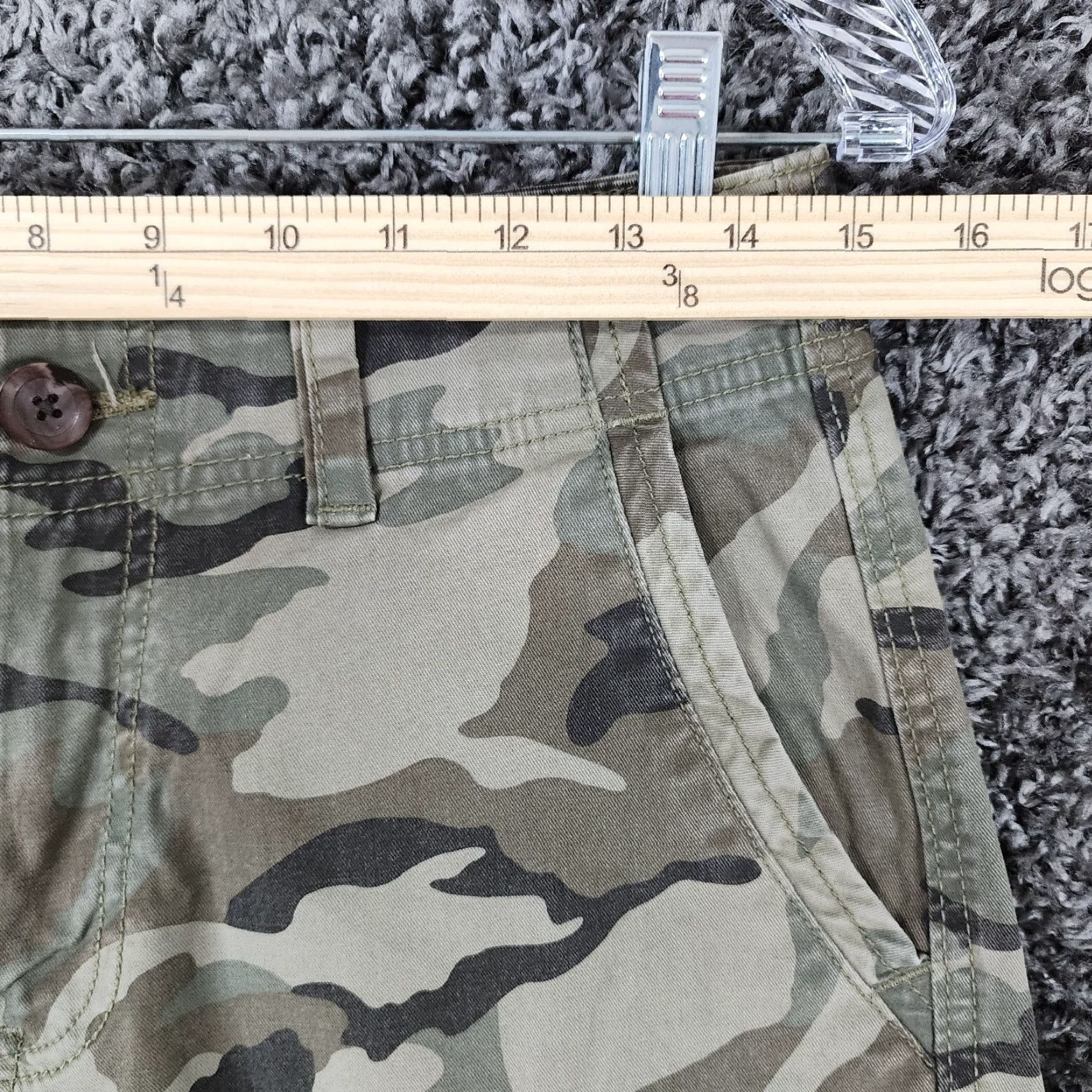 Vintage URBAN PIPELINE Mens Cargo Shorts Size 29 Green Camouflage Super Flex Size US 29 - 4 Thumbnail