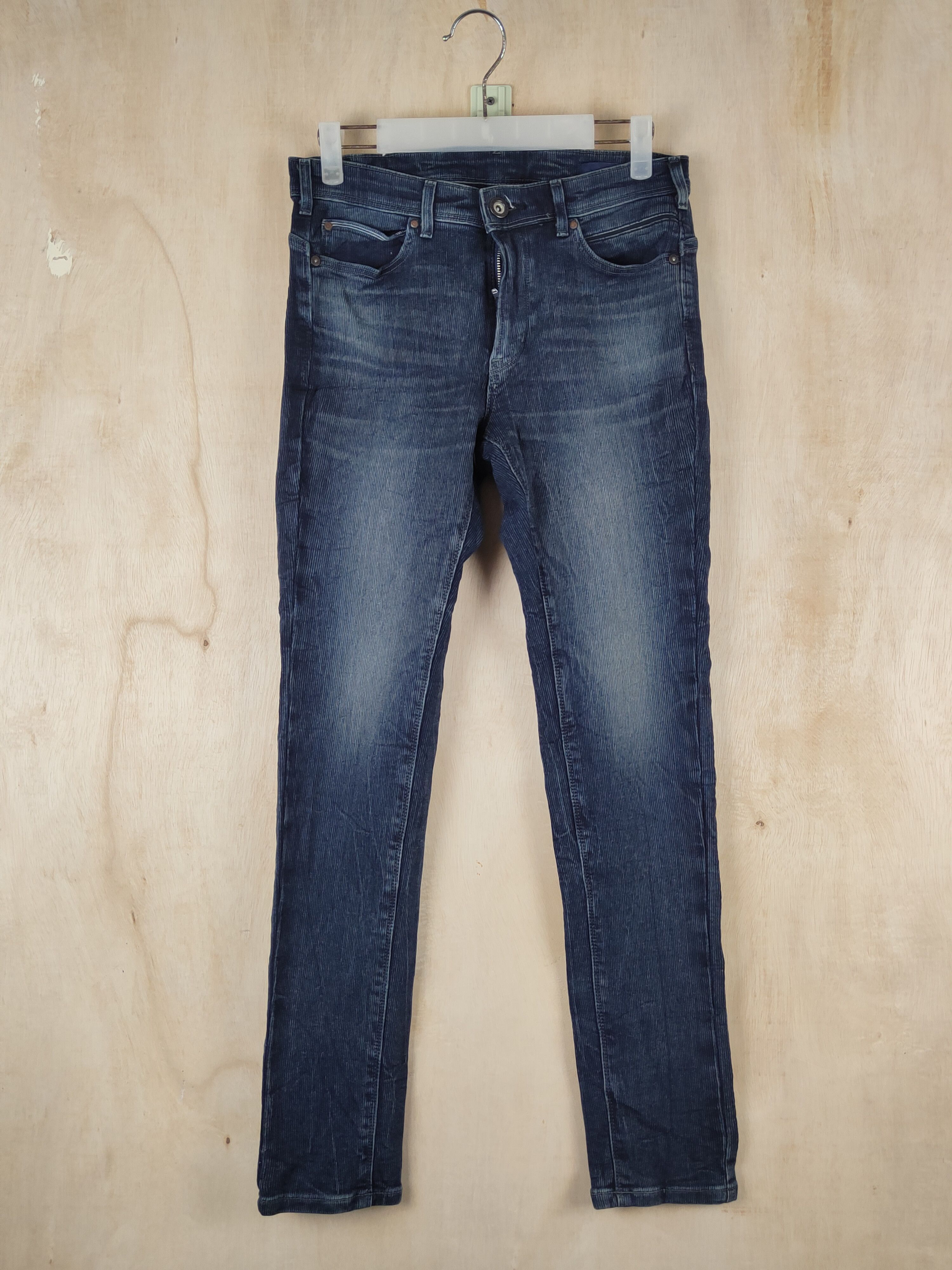 Edwin Edwin-Jerseys Dark Blue Corduroy Skinny Jeans #S2512 Size 29" - 1 Thumbnail