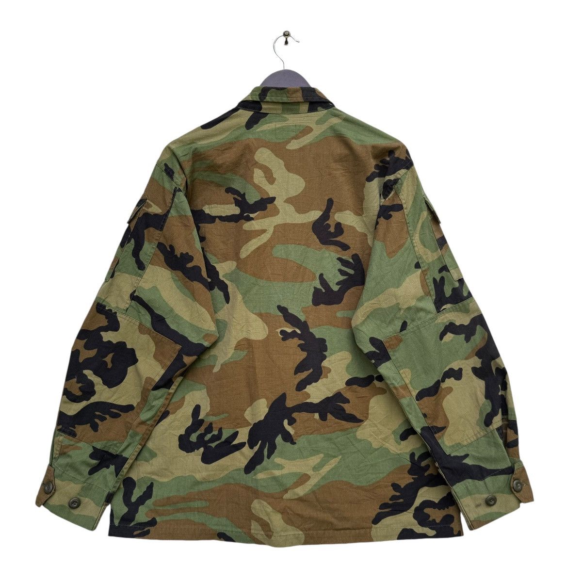 Vintage Us Army Woodland Camouflage Hot Weather Shirt Jacket Size US L / EU 52-54 / 3 - 4 Thumbnail