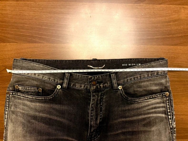 Saint Laurent Paris Saint Laurent Paris 19 FW smoky grey small destruction jea Size US 32 / EU 48 - 6 Thumbnail