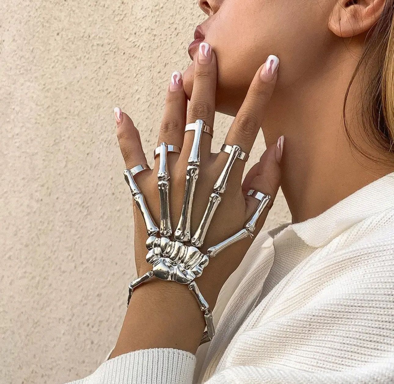 Other Silver color exo-skeleton bracelet Size ONE SIZE - 3 Thumbnail