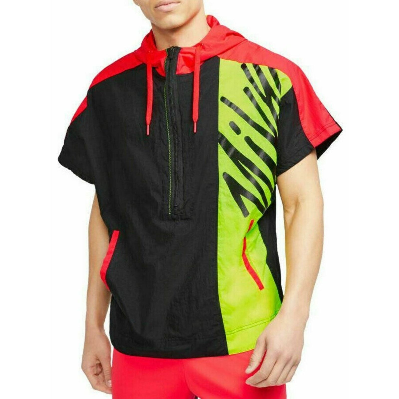 Nike Nike Men's Short-Sleeve 1/2-Zip Training Hoodie Dayglow Neon Size US M / EU 48-50 / 2 - 1 Thumbnail
