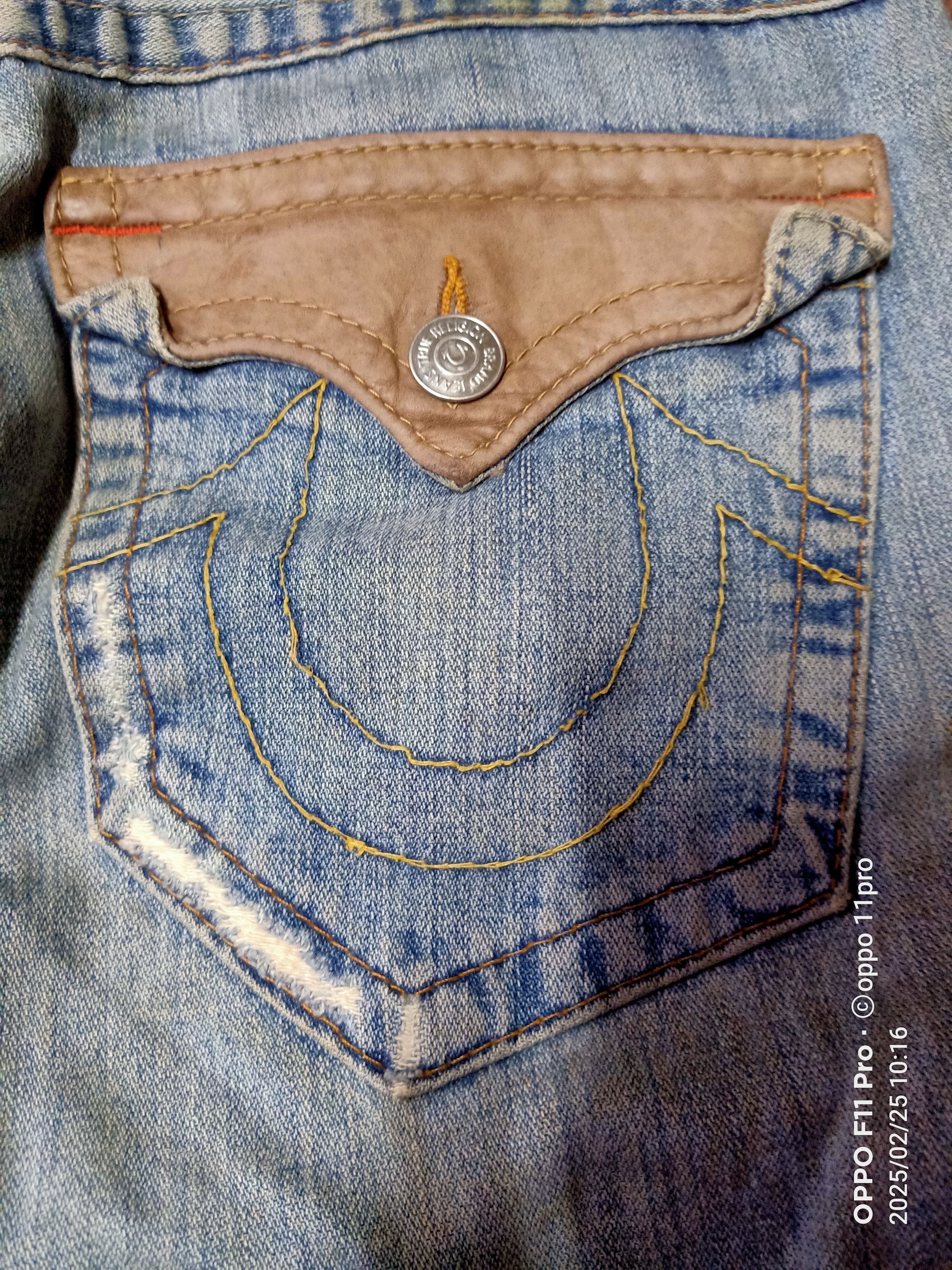 True Religion × Vintage True Religion Flare Denim Size US 34 / EU 50 - 13 Thumbnail