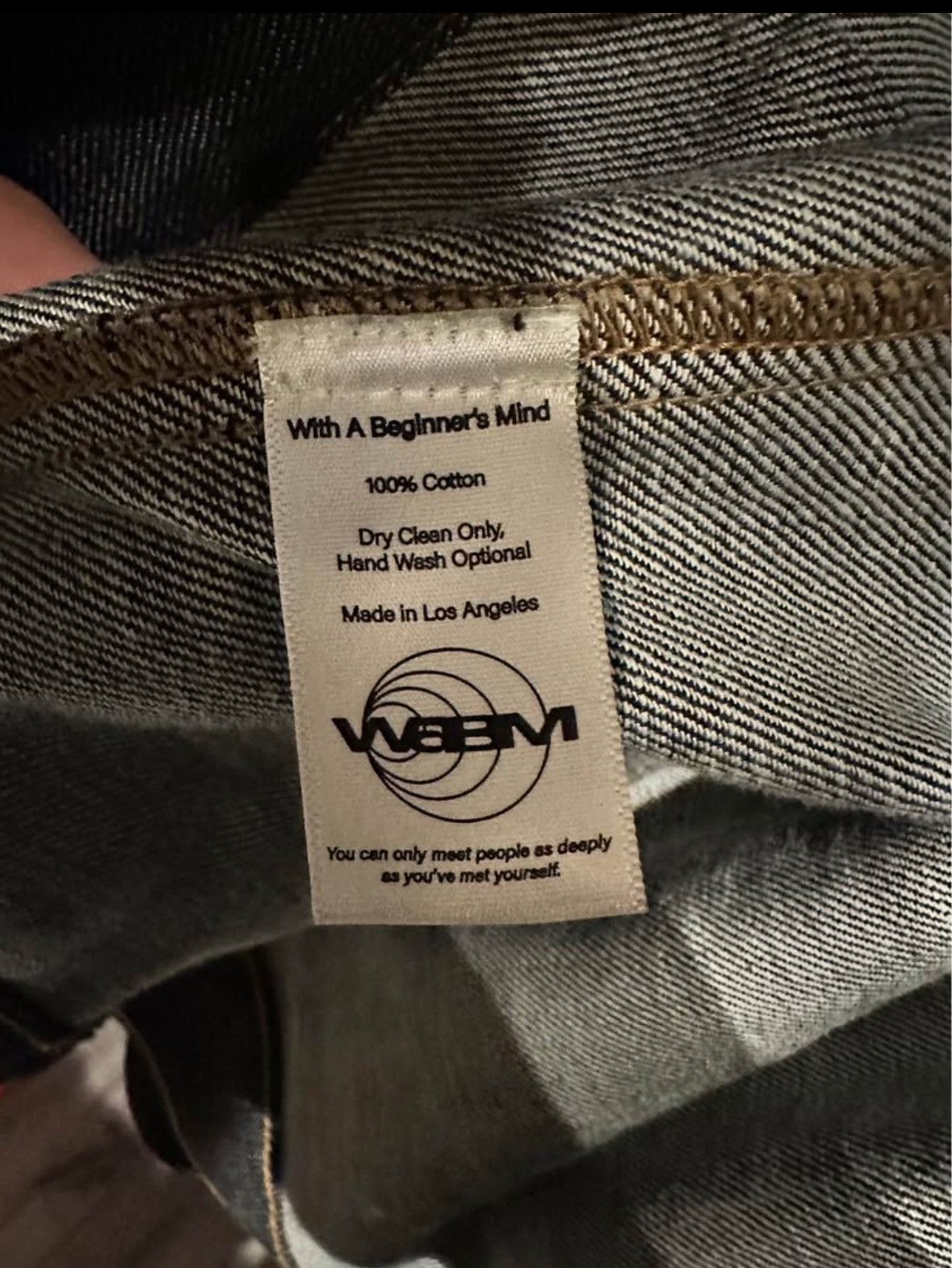 Other With A Beginner’s Mind Raw Boxy Denim Jacket Size US M / EU 48-50 / 2 - 4 Thumbnail