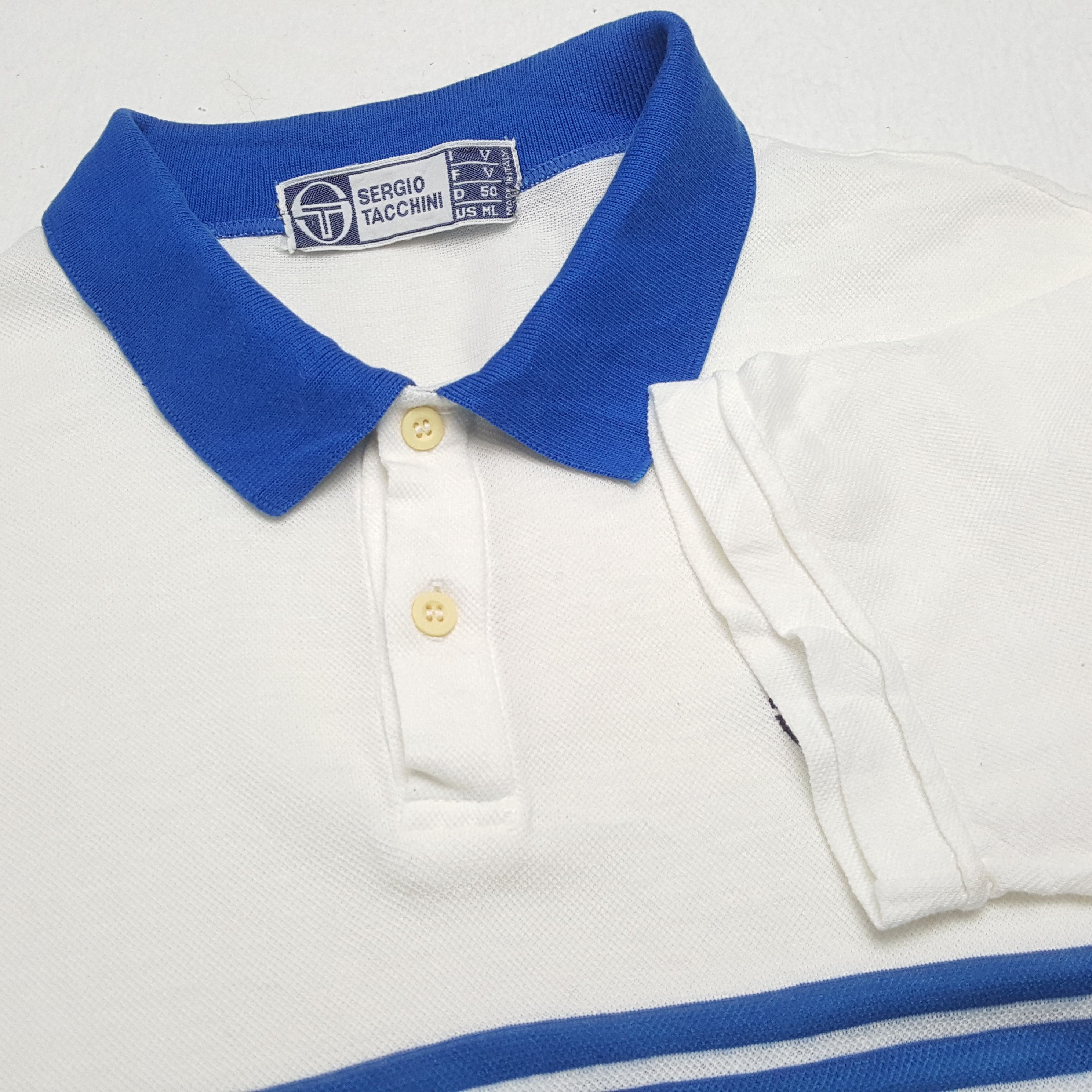Sergio Tacchini × Vintage SERGIO TACHINI Small Logo Design Polos Size US M / EU 48-50 / 2 - 6 Thumbnail