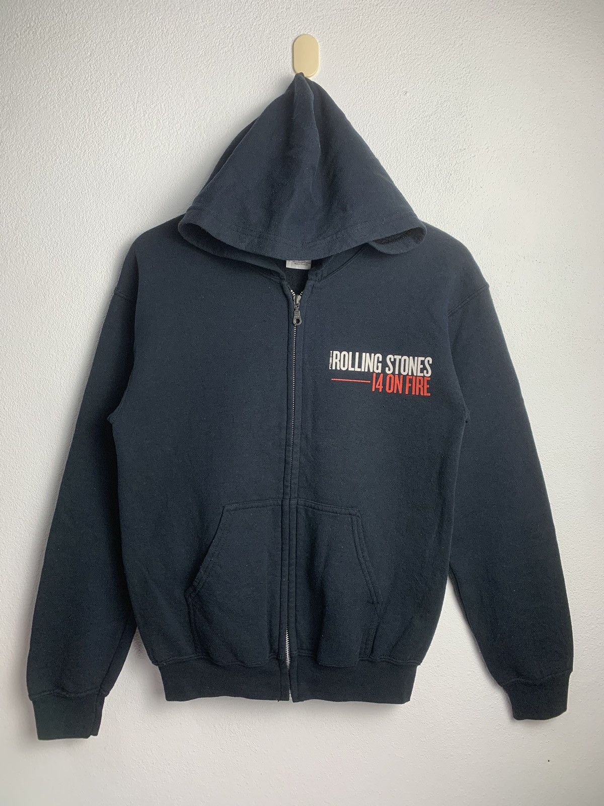 Band Tees Vintage The Rolling Stones ZipUp Hoodie PolyCotton Size US S / EU 44-46 / 1 - 2 Thumbnail