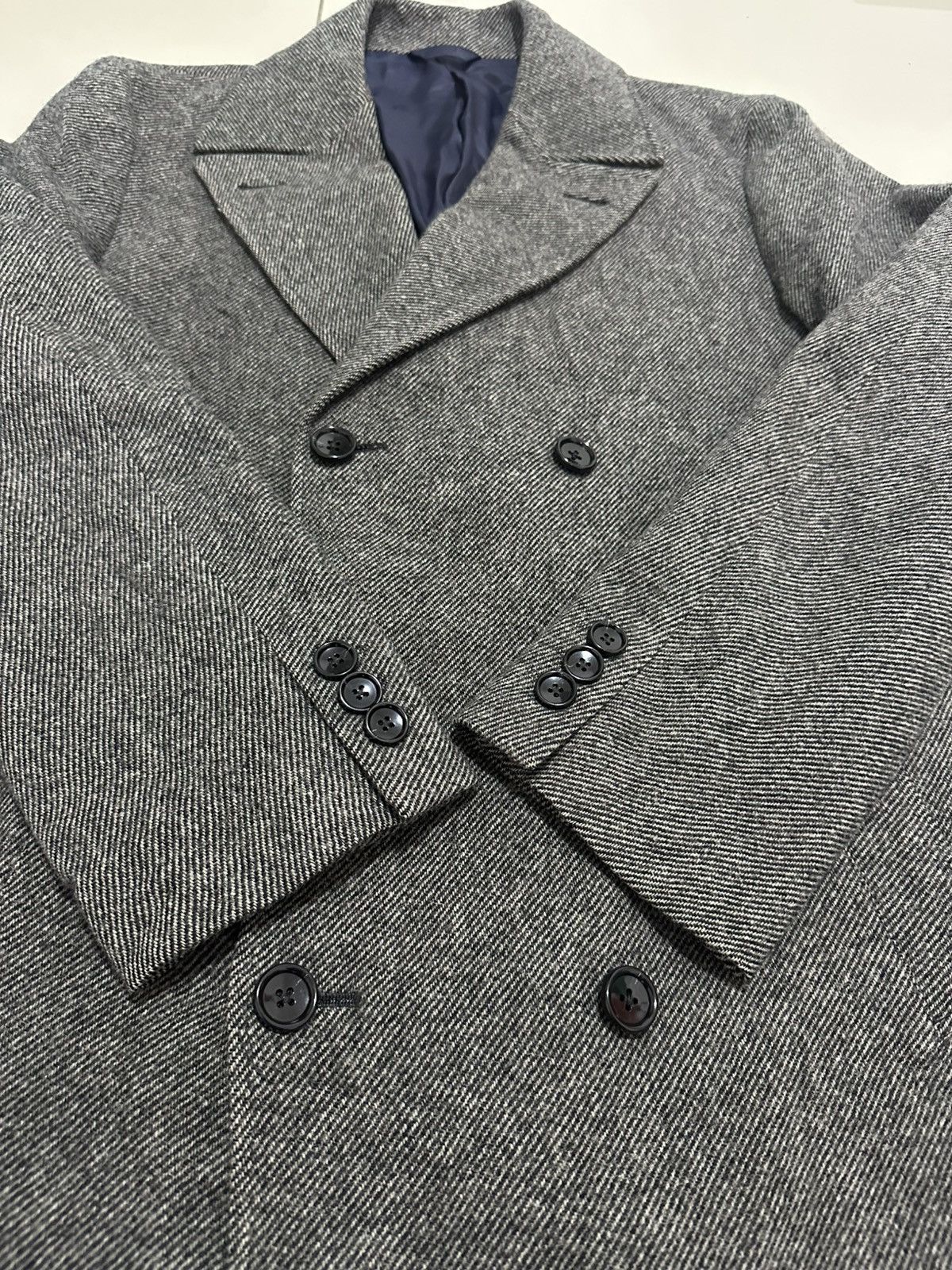 Tete Homme Kazutaka Katoh Double Breast Long Coat Design Tete Homme Size US L / EU 52-54 / 3 - 7 Thumbnail