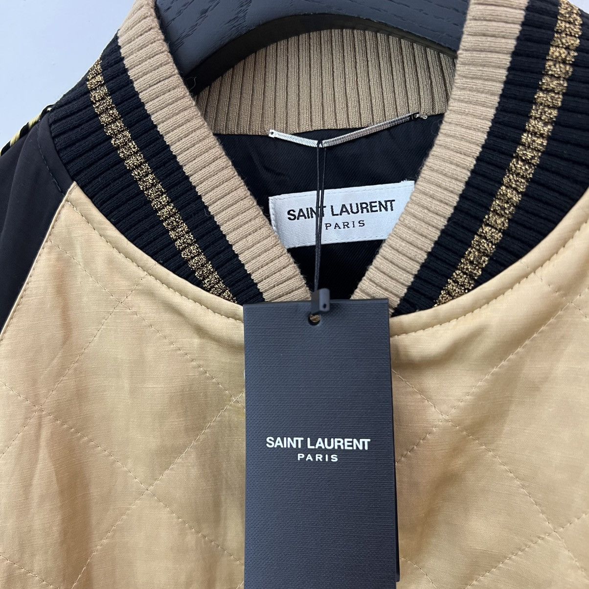 Saint Laurent Paris Saint Laurent Bomber Jacket in Medium Size US M / EU 48-50 / 2 - 3 Thumbnail