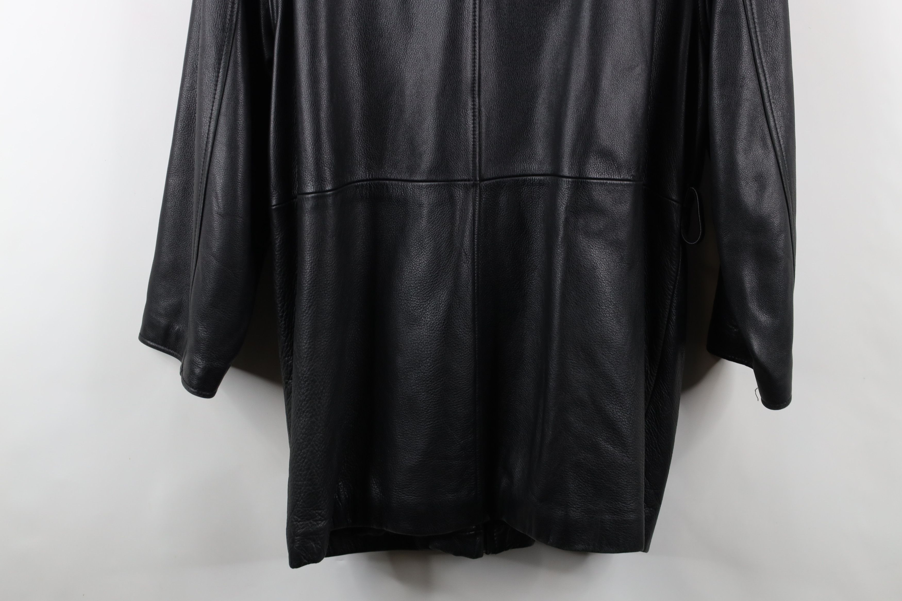 Vintage × Wilsons Leather Vintage 90s Pelle Heavyweight Full Zip Leather Jacket Size US L / EU 52-54 / 3 - 15 Thumbnail