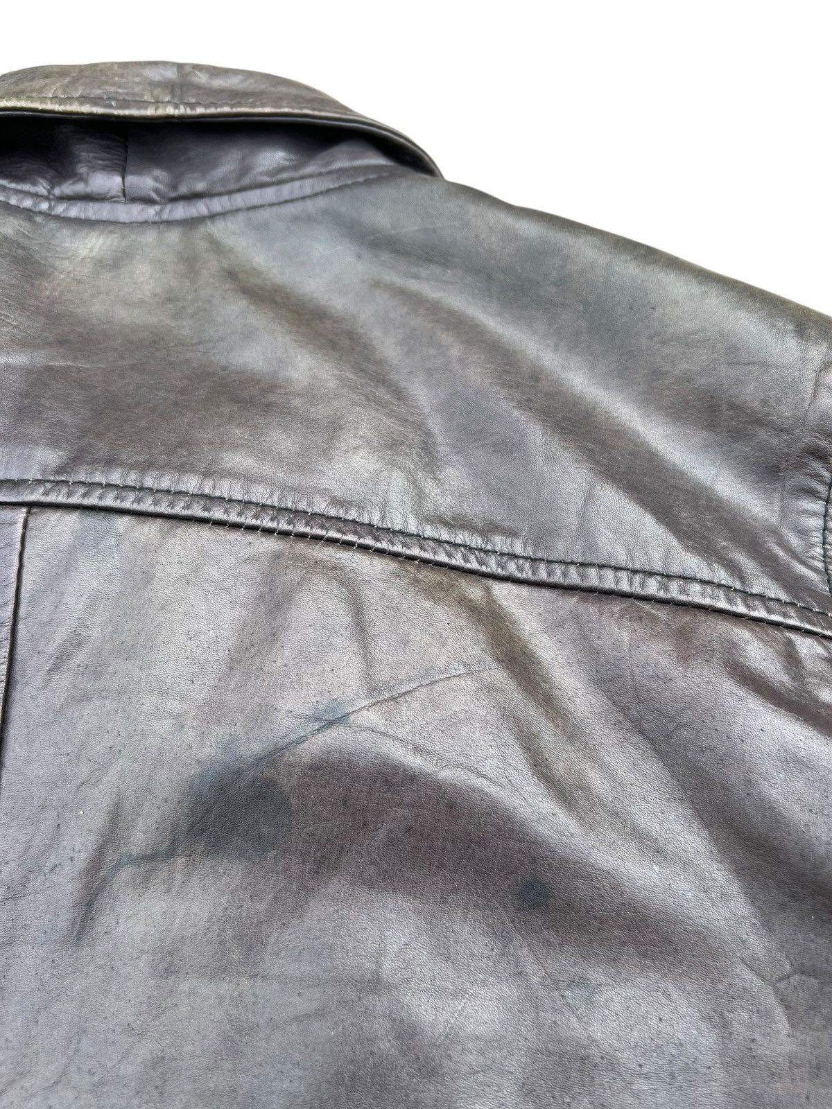 Leather Vintage HIDESIGN Fade Patina Leather Jacket Cropped Size US S / EU 44-46 / 1 - 17 Thumbnail