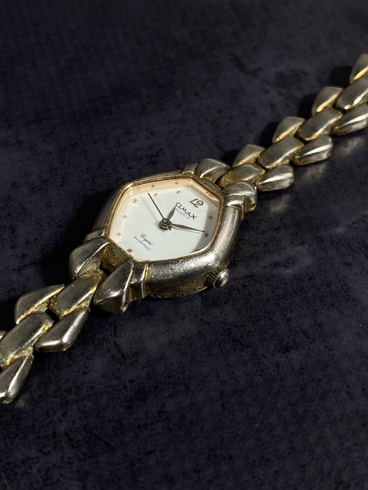 Jewelry Vintage Omax Hexagon Watch, Gold-Tone Bracelet Size ONE SIZE - 6 Thumbnail