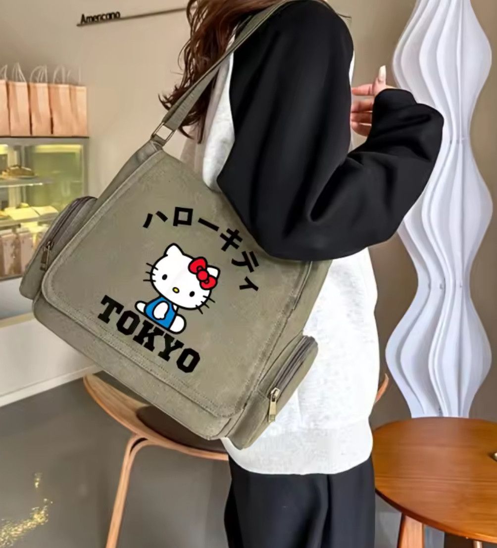 Other Work School Hello Kitty Shoulder Bag Large Messenger Bag Size ONE SIZE - 2 Thumbnail
