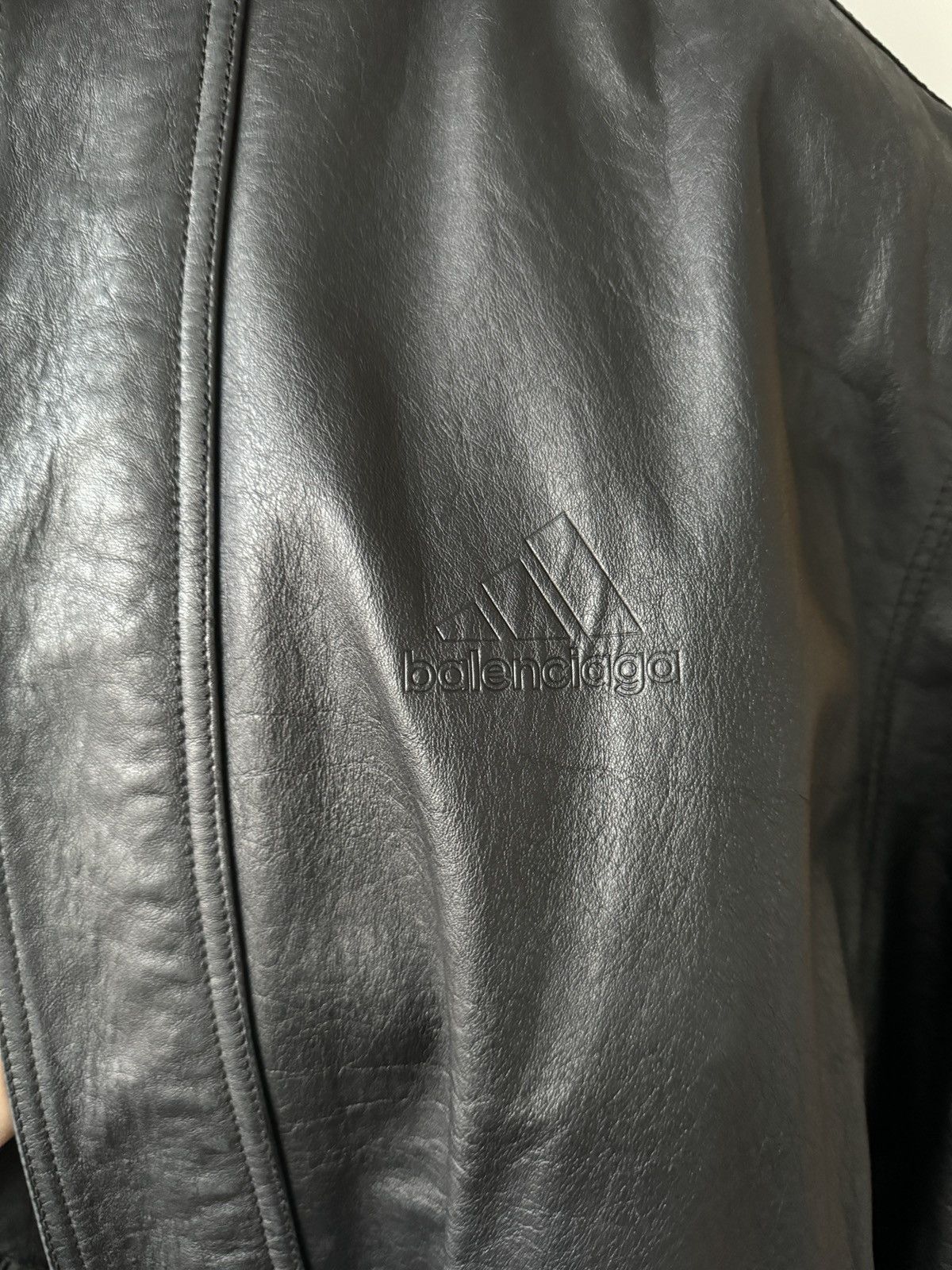 Adidas × Balenciaga Leather bomber Balenciaga X Adidas Size US M / EU 48-50 / 2 - 2 Thumbnail