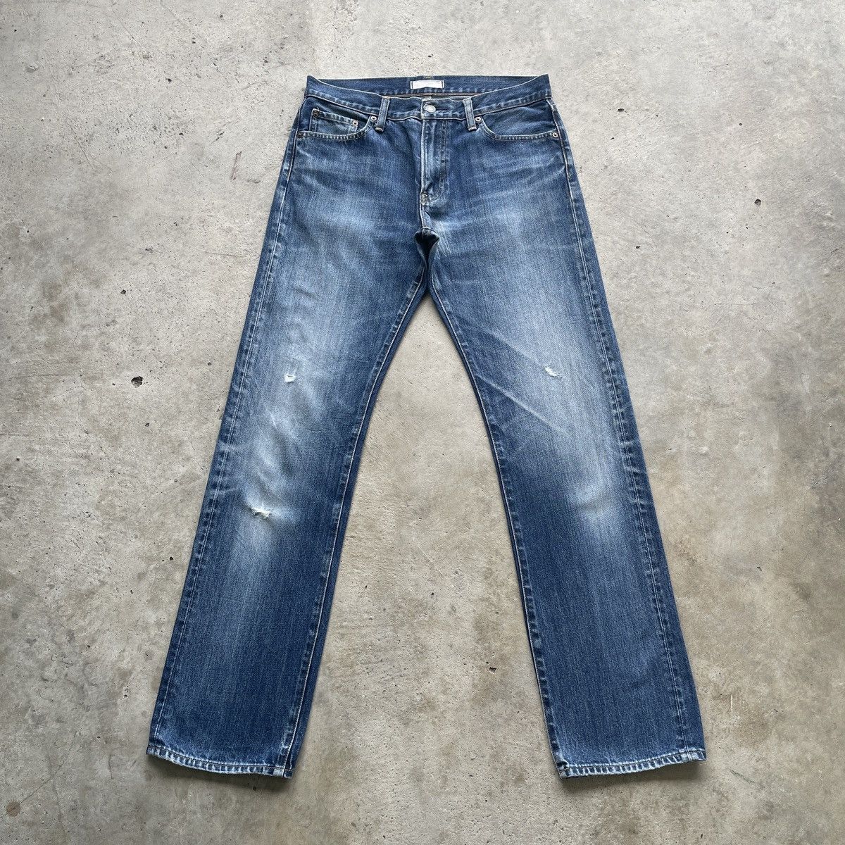 Japanese Brand W32 Vintage Japanese Denim Faded Distressed Jeans Pants Size US 32 / EU 48 - 1 Thumbnail