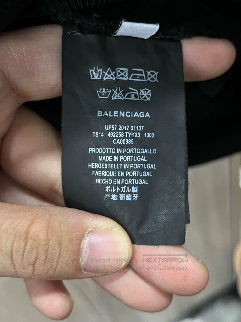 Balenciaga Balenciaga Logo slogan hooded sweatshirt Size US XS / EU 42 / 0 - 8 Thumbnail