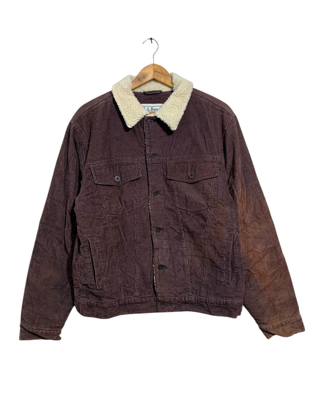 L.L. Bean 🔥VTG L.L BEAN CORDUROY SHERPA JACKETS BROWN Size US M / EU 48-50 / 2 - 1 Thumbnail